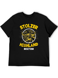 Stolzer Highland Besitzt T-Shirt
