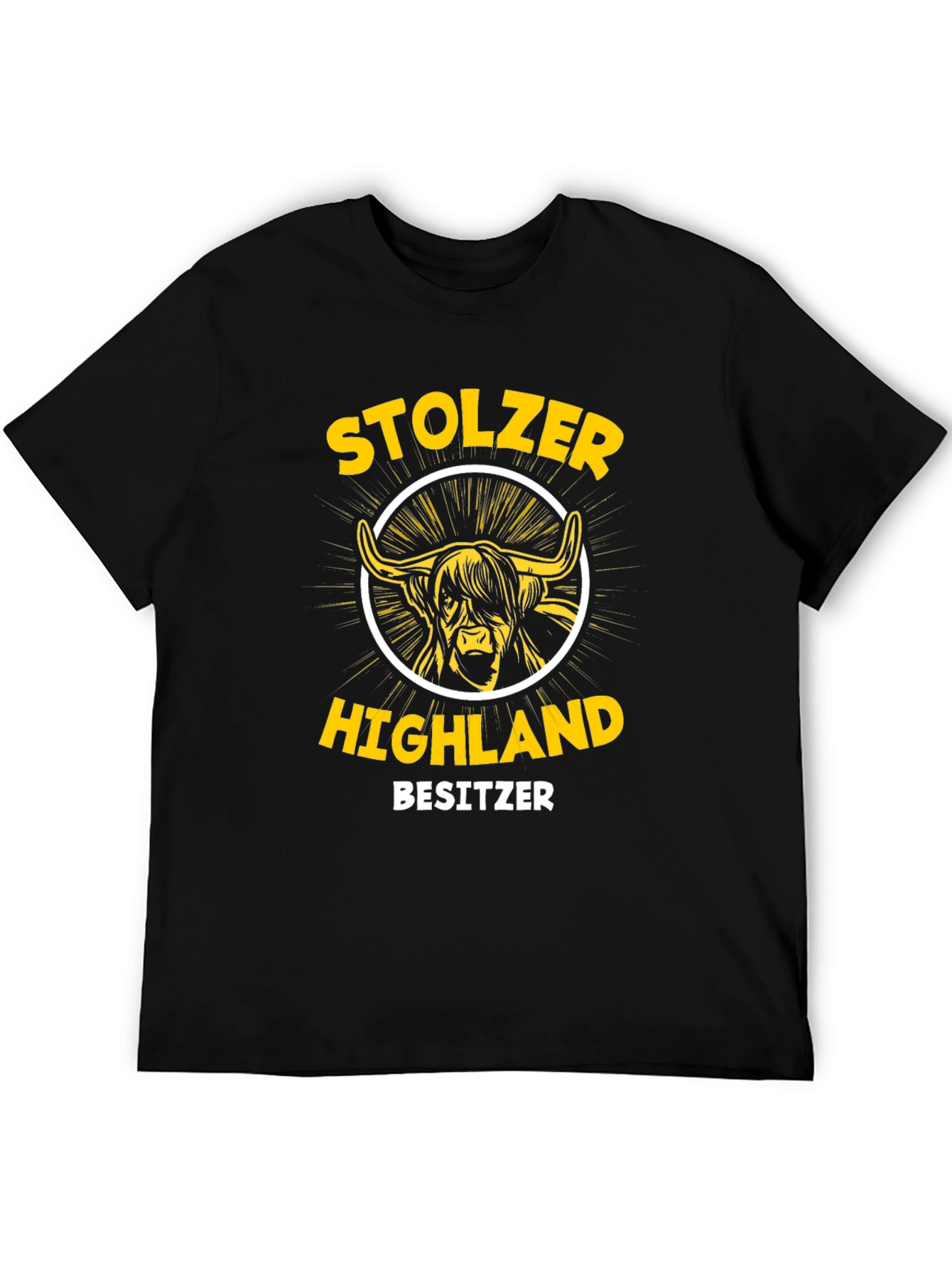 Stolzer Highland Besitzt T-Shirt