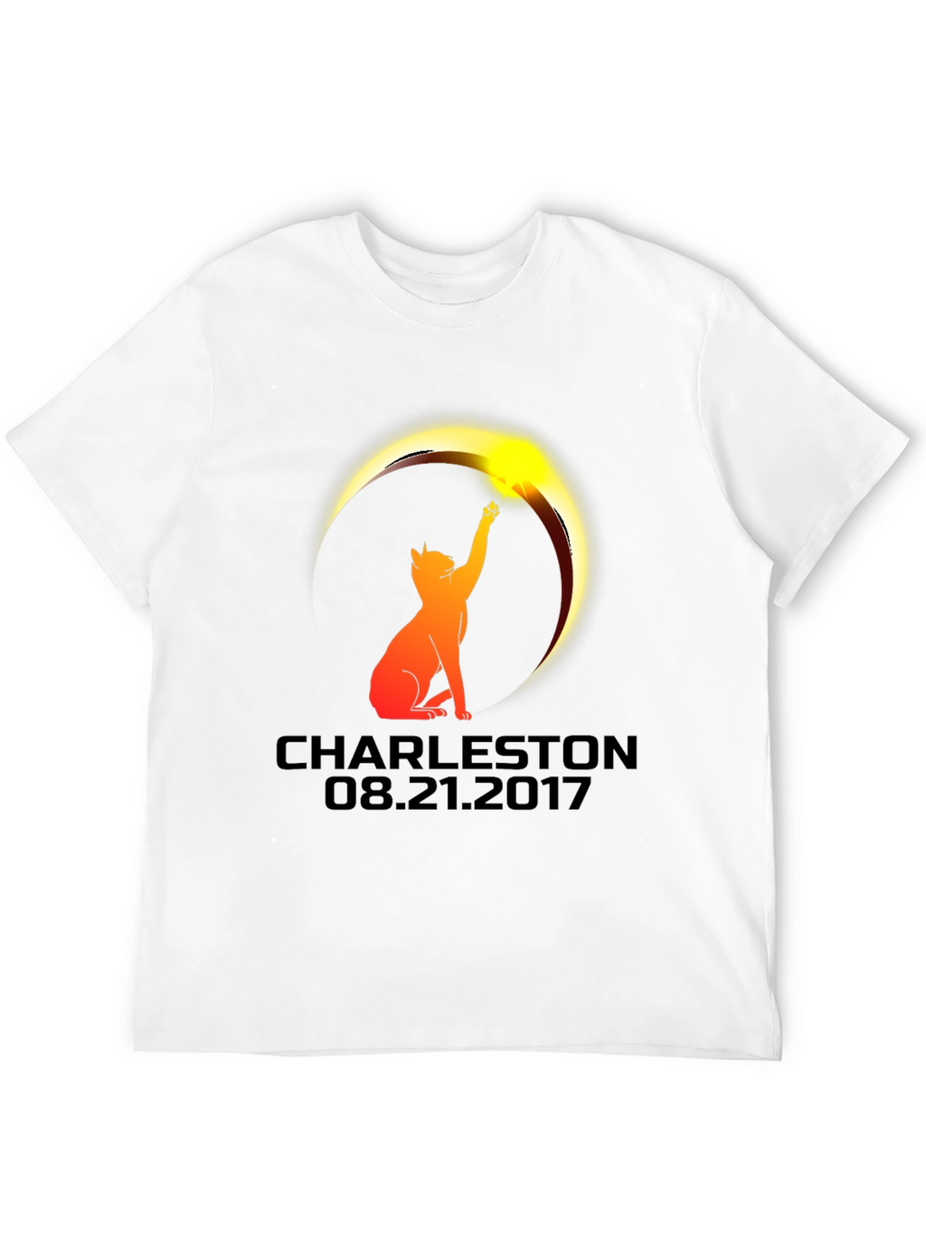 Charleston Eclipse 2017 Cat Graphic Tee
