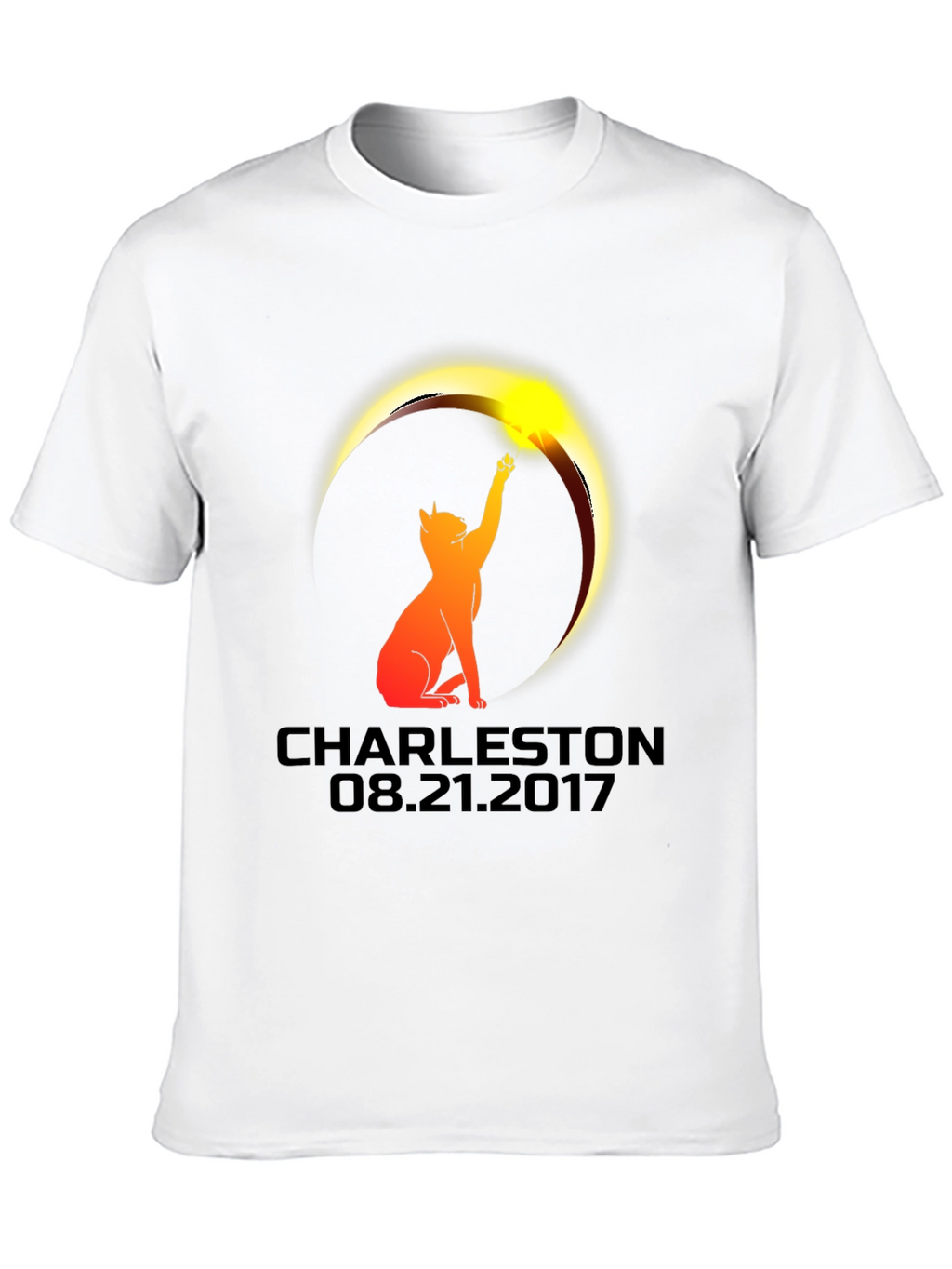 Charleston Eclipse 2017 Cat Graphic Tee