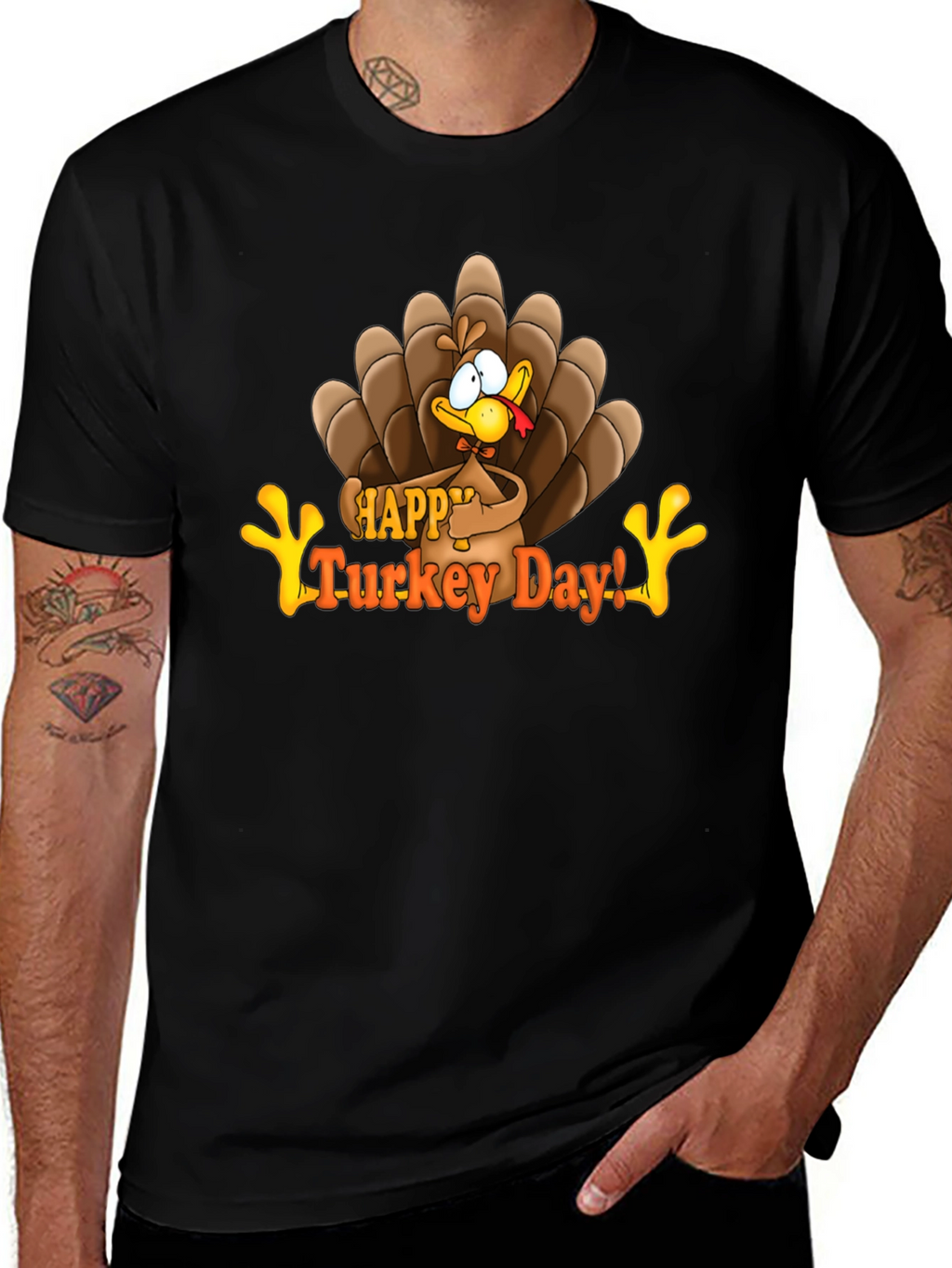 Happy Turkey Day Graphic T-Shirt