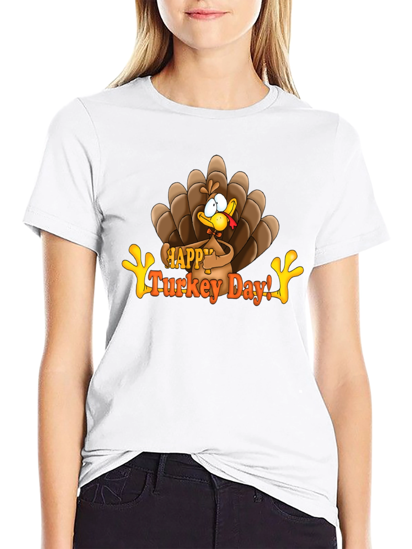 Happy Turkey Day Graphic T-Shirt