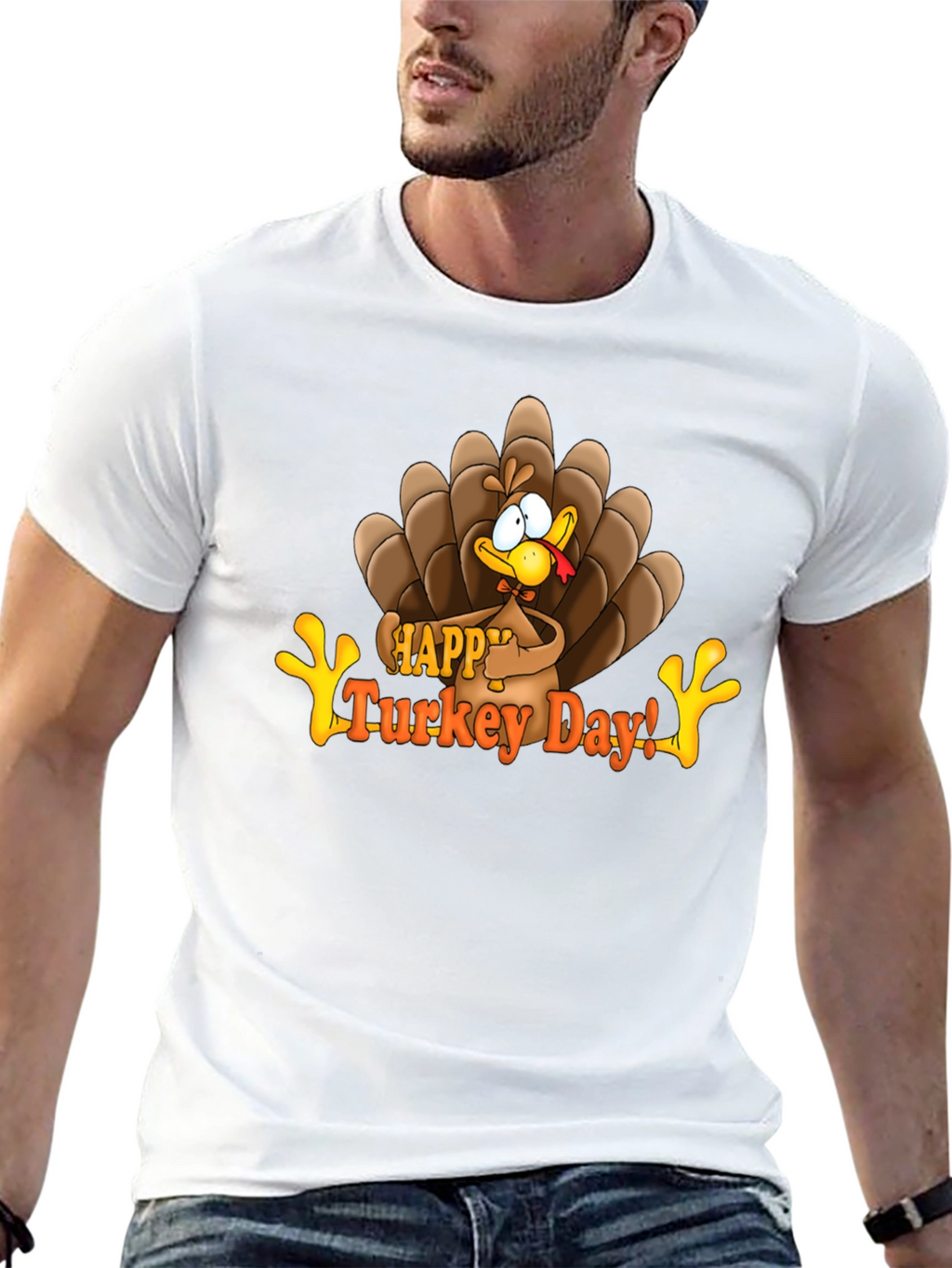 Happy Turkey Day Graphic T-Shirt