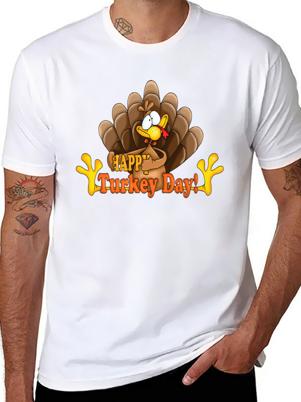 Happy Turkey Day Graphic T-Shirt