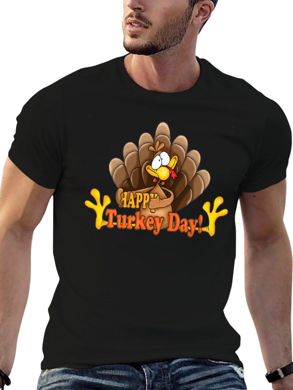 Happy Turkey Day Graphic T-Shirt