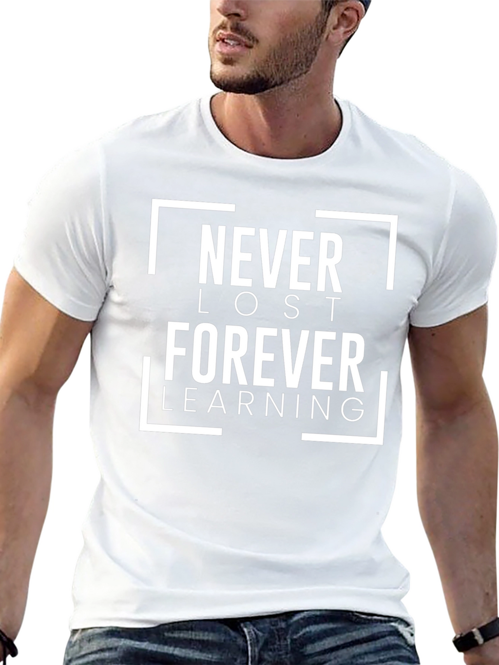 Never Lost Forever Learning Black T-Shirt