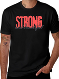 Strong and Beautiful Black Graphic Tee