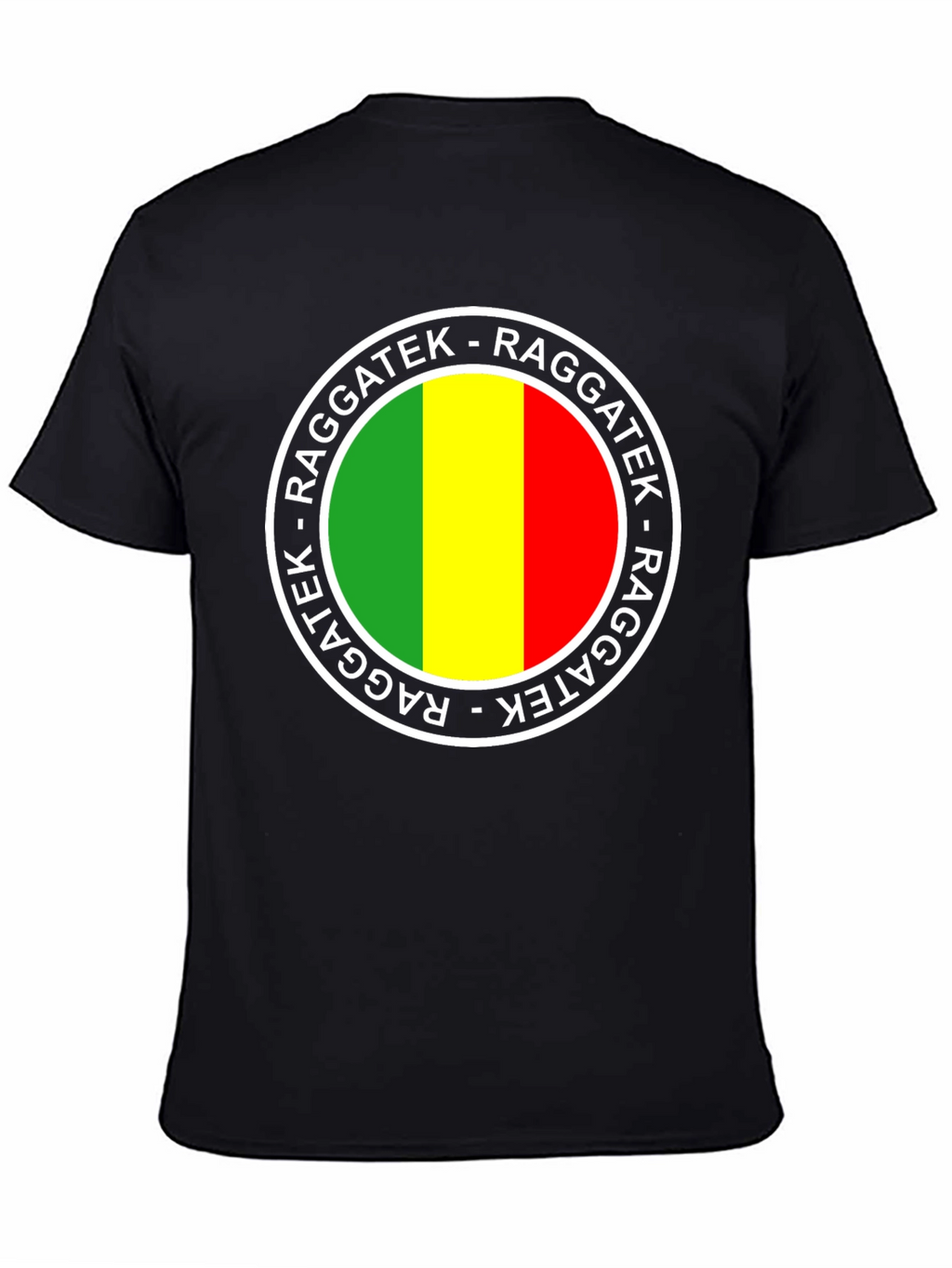 Raggatek Graphic Tee - Green Yellow Red Design