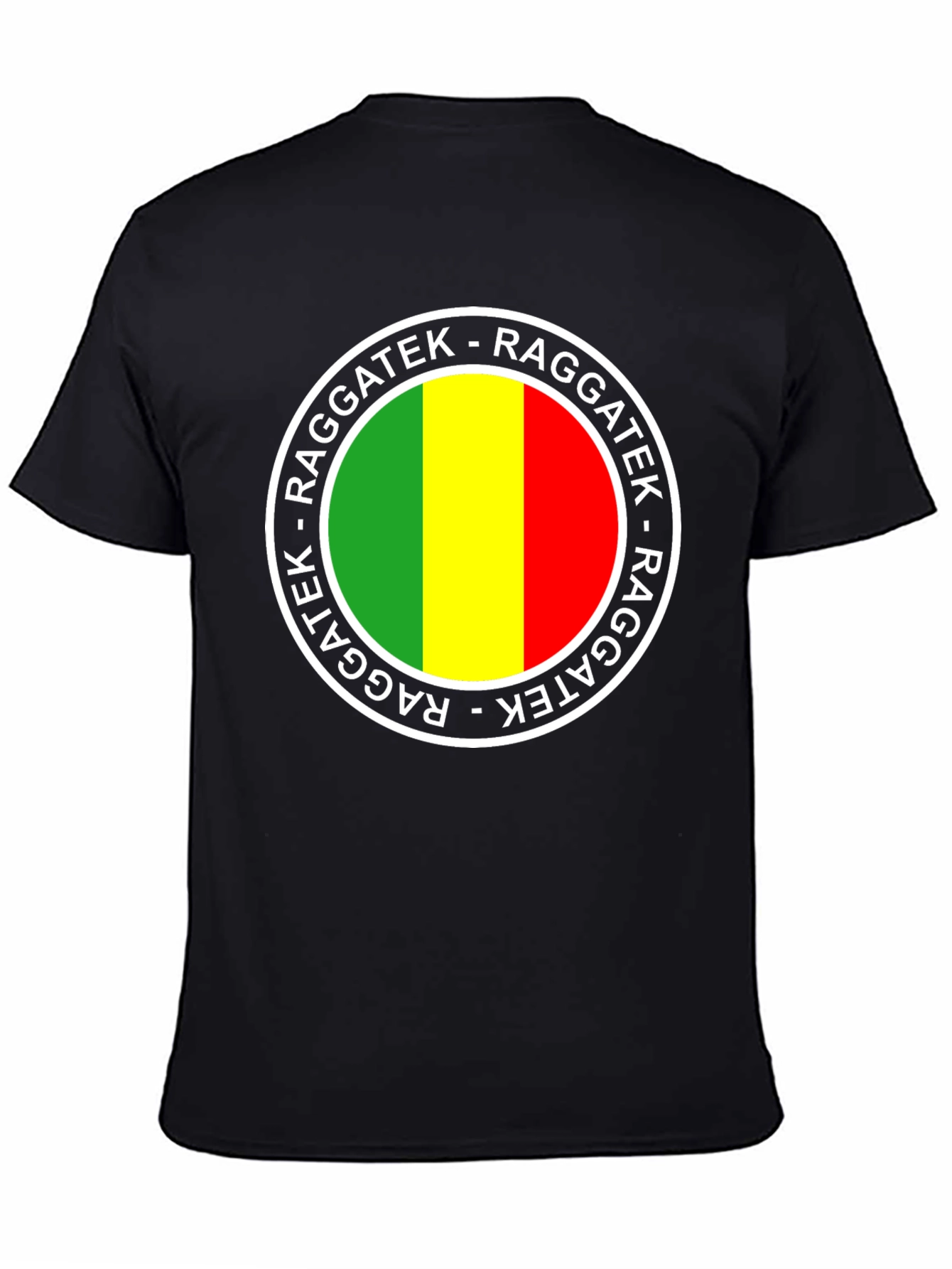 Raggatek Graphic Tee - Green Yellow Red Design