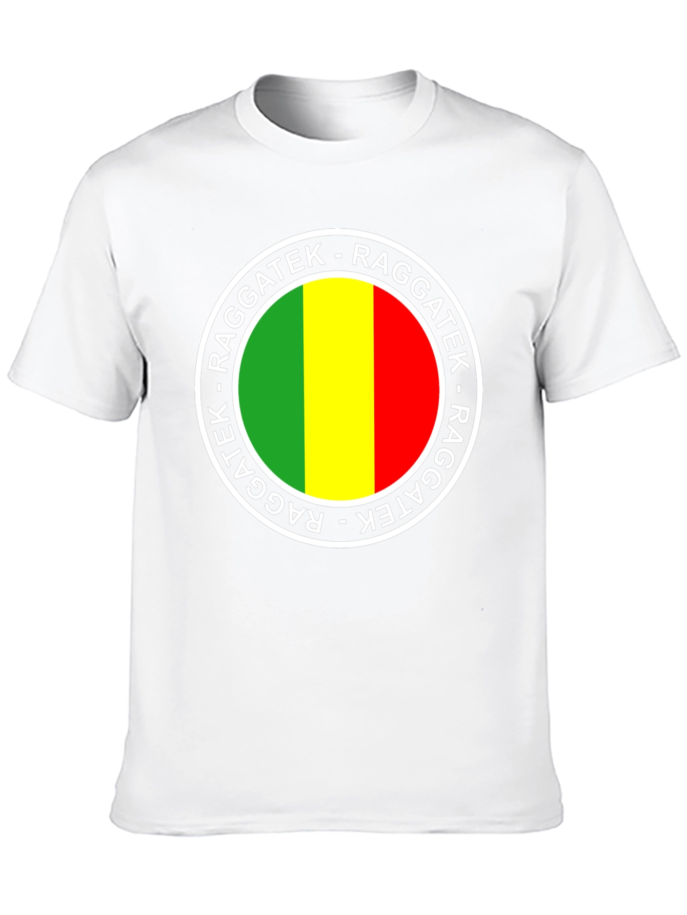 Raggatek Graphic Tee - Green Yellow Red Design
