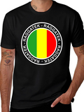 Raggatek Graphic Tee - Green Yellow Red Design