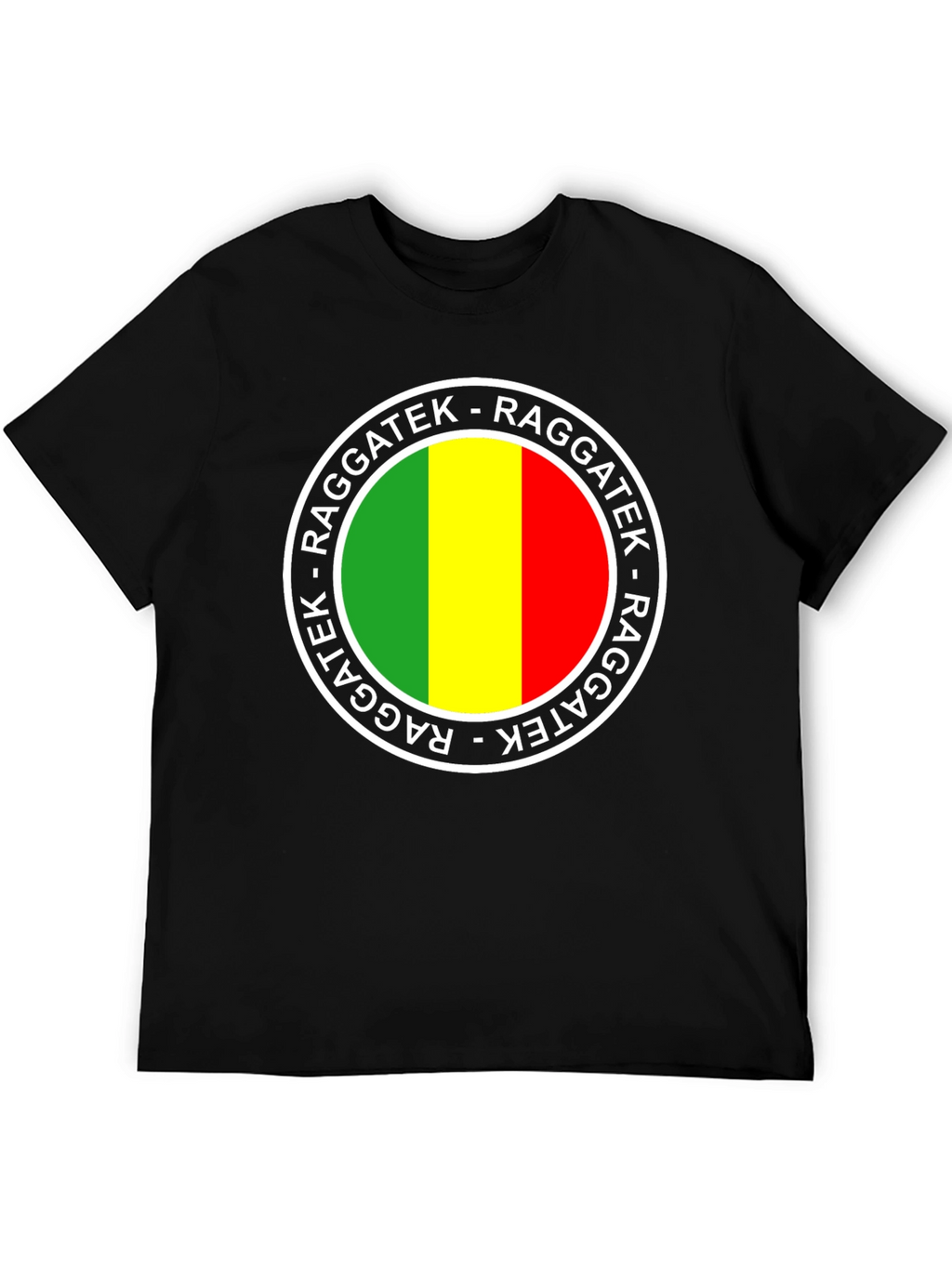 Raggatek Graphic Tee - Green Yellow Red Design