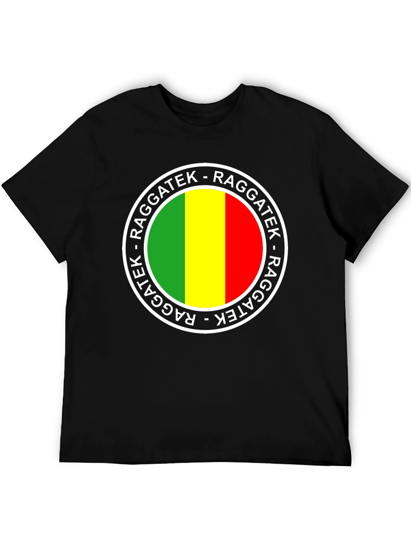 Raggatek Graphic Tee - Green Yellow Red Design