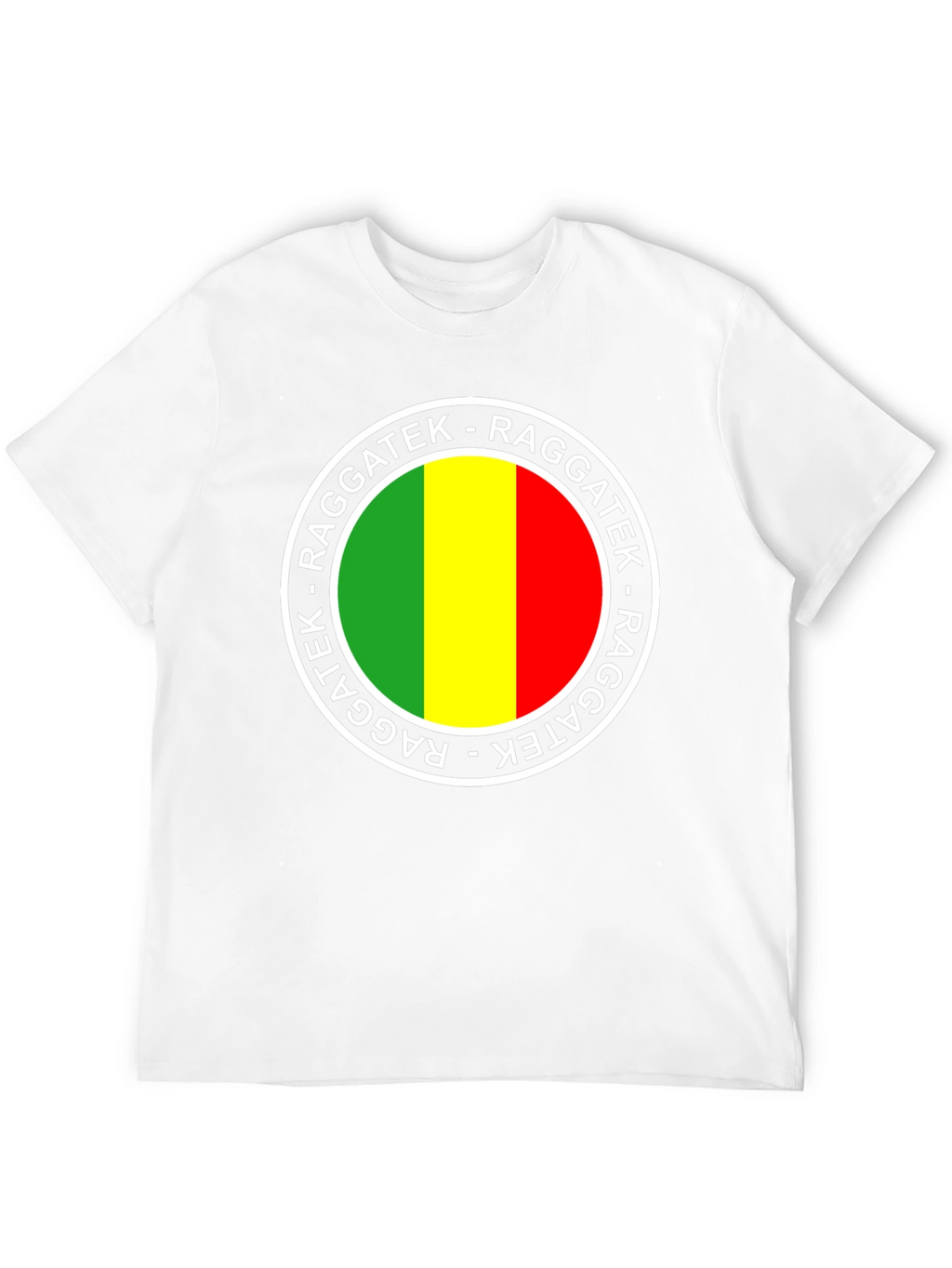 Raggatek Graphic Tee - Green Yellow Red Design
