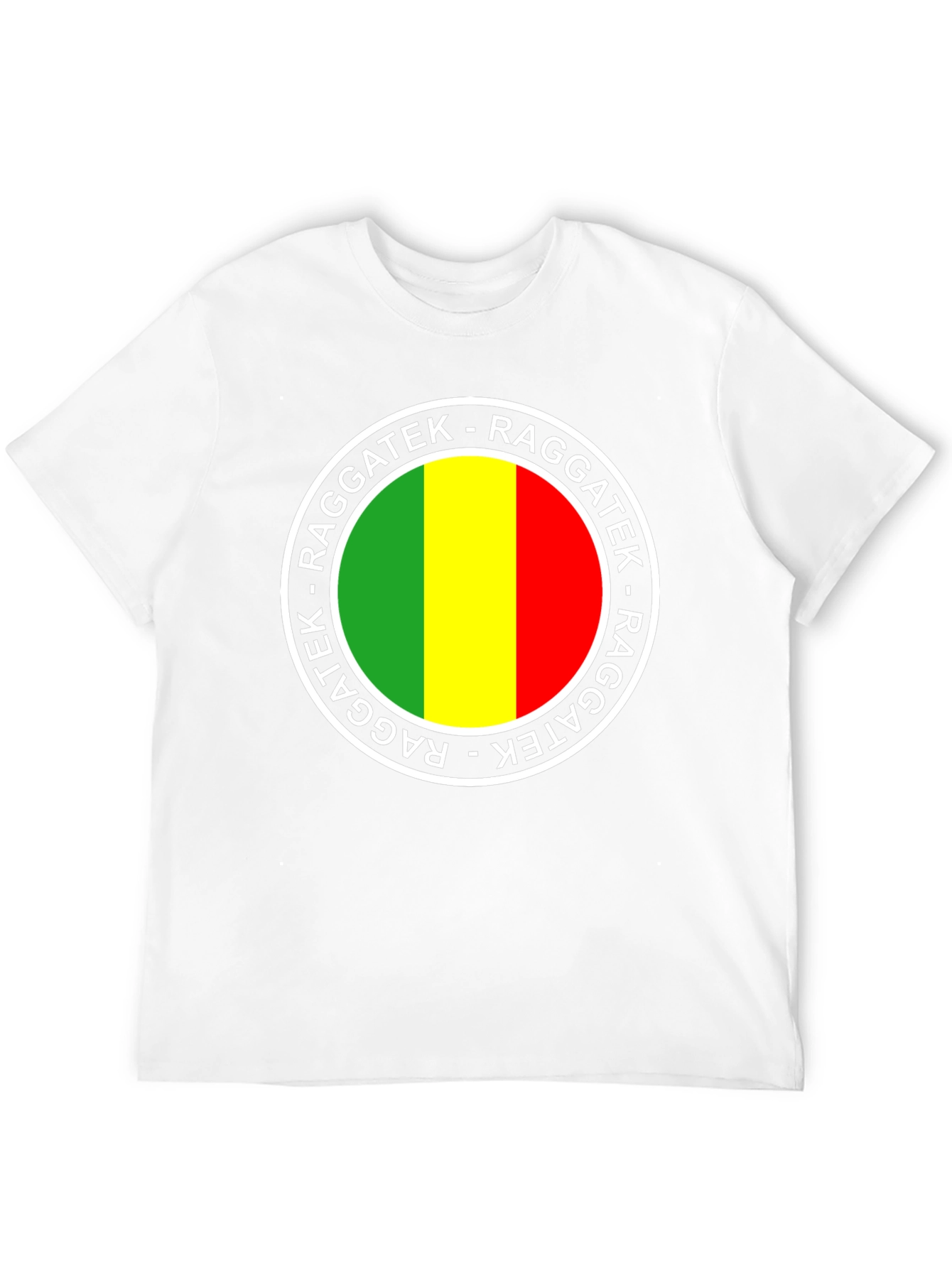 Raggatek Graphic Tee - Green Yellow Red Design