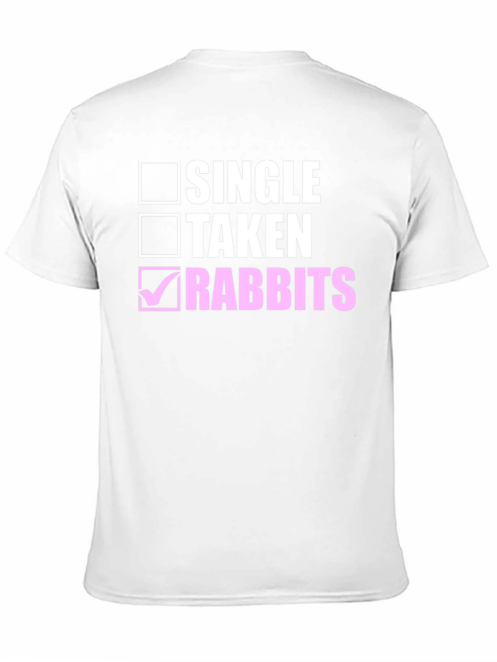 Single Taken Rabbits Black Cotton Tee