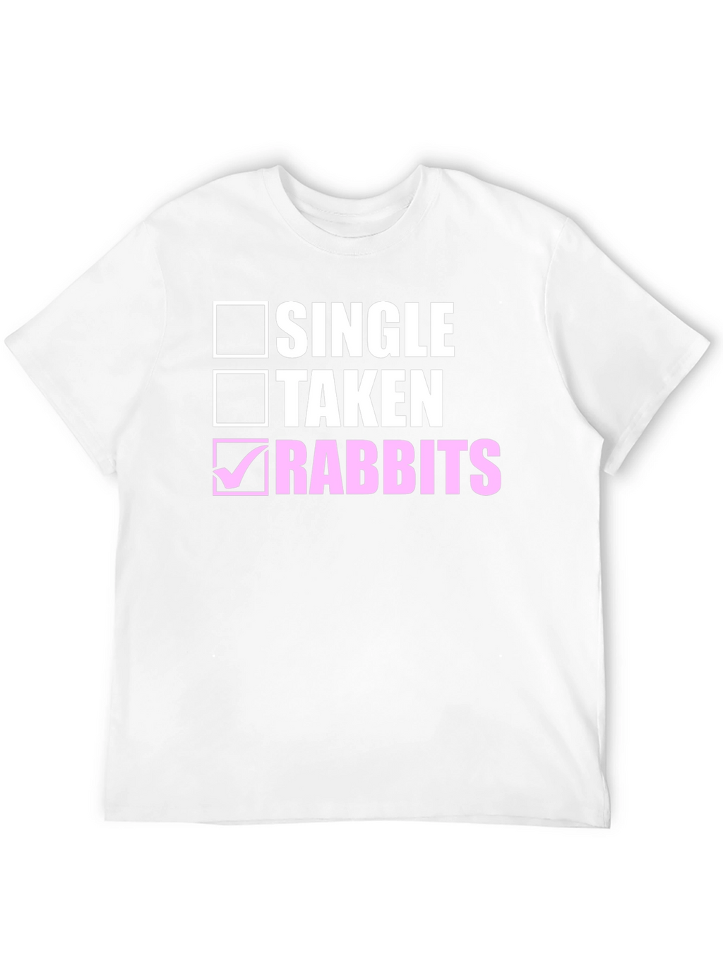 Single Taken Rabbits Black Cotton Tee