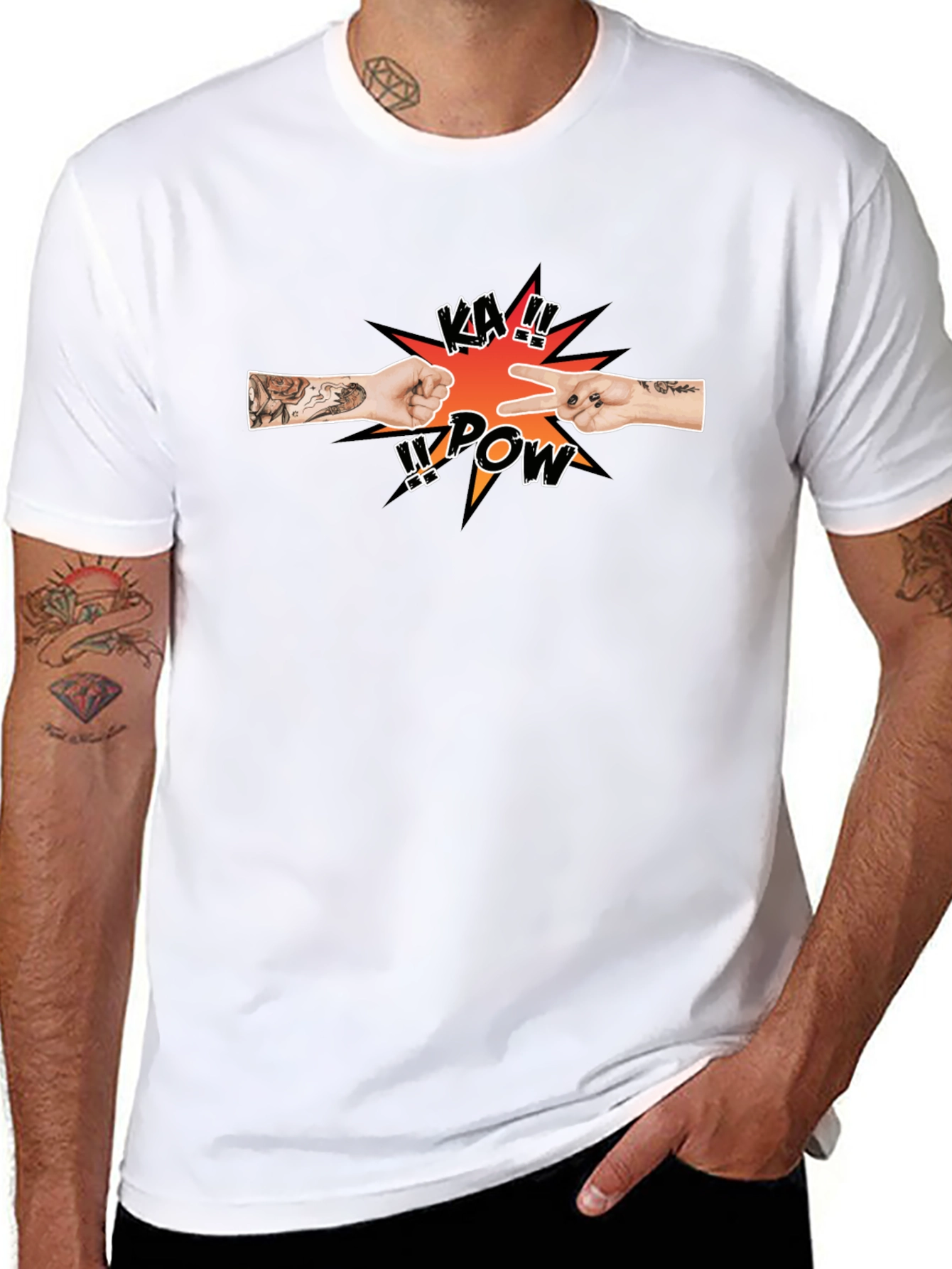 Rock Paper Scissors KA!! POW T-Shirt