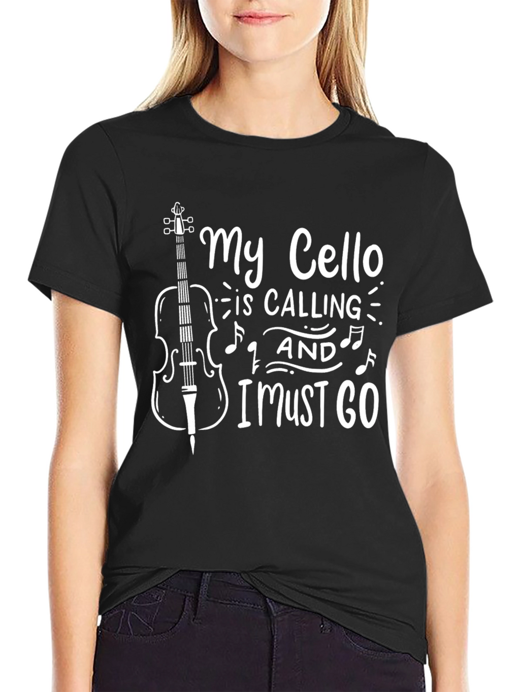 My Cello Is Calling T-Shirt for Music Lovers