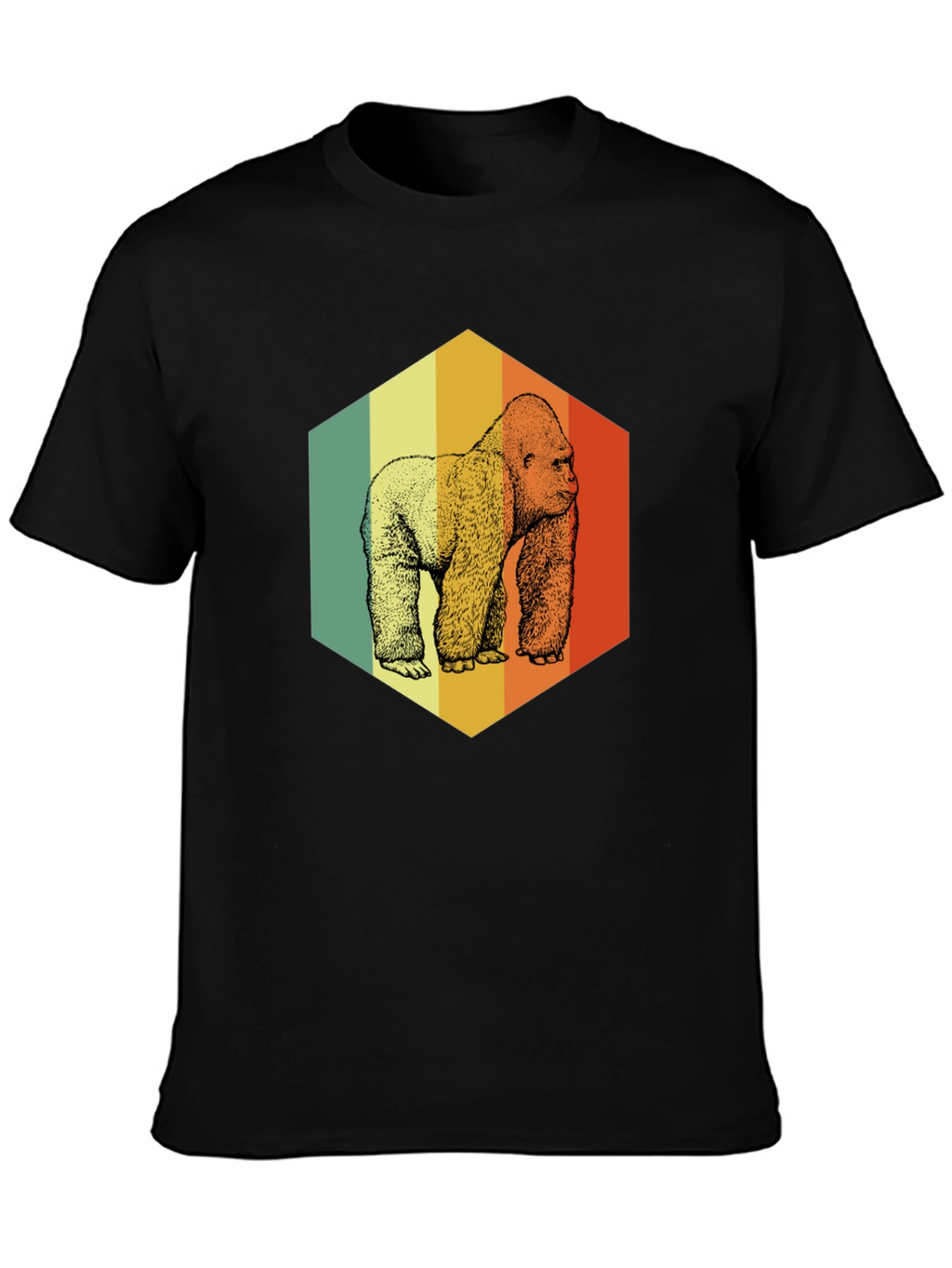 Retro Gorilla Graphic T-Shirt