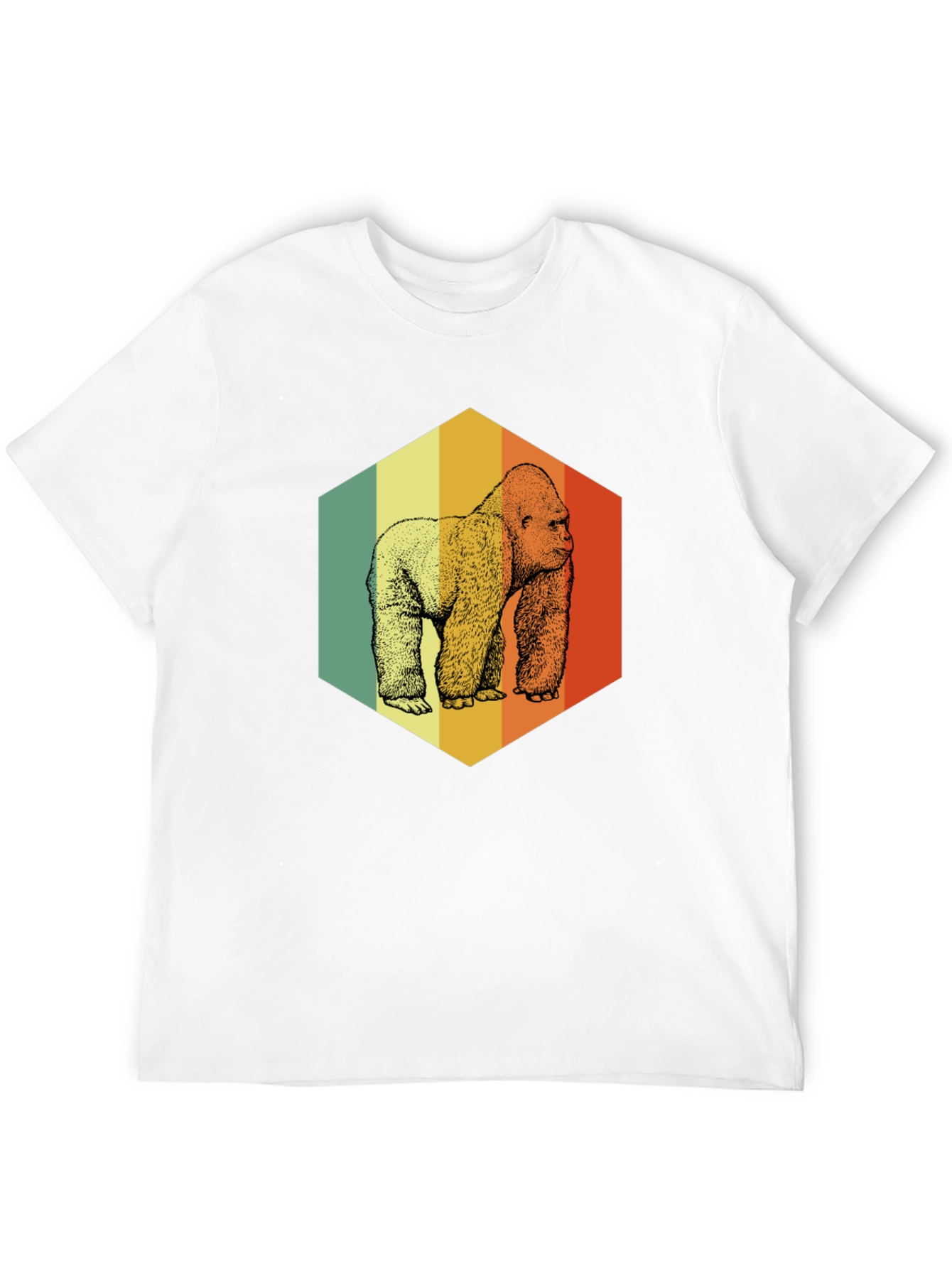 Retro Gorilla Graphic T-Shirt