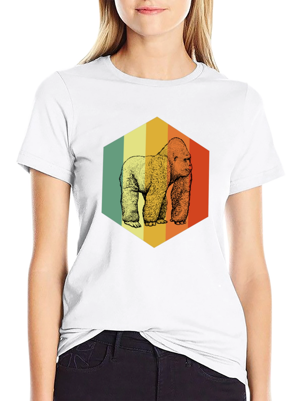 Retro Gorilla Graphic T-Shirt