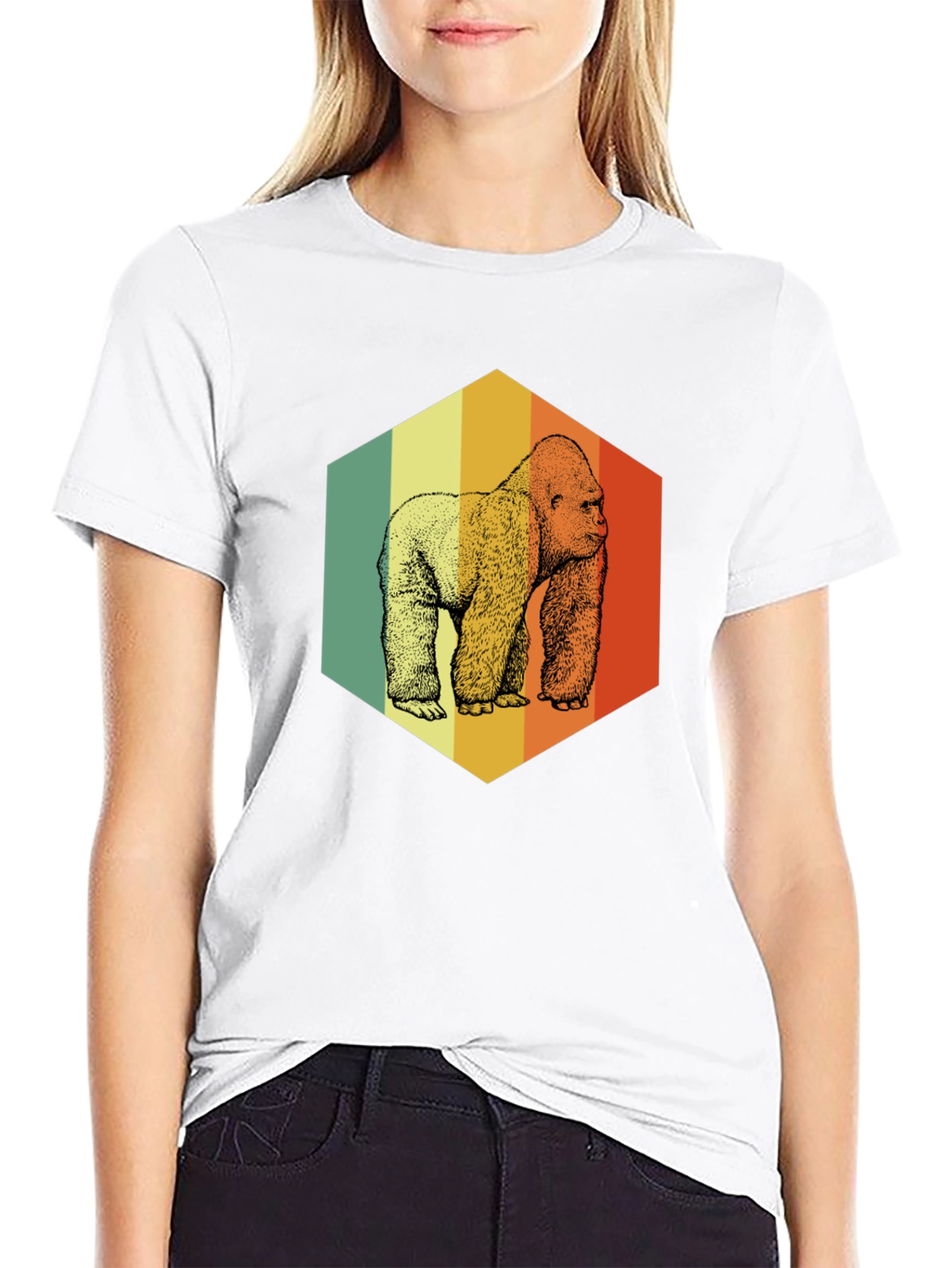 Retro Gorilla Graphic T-Shirt