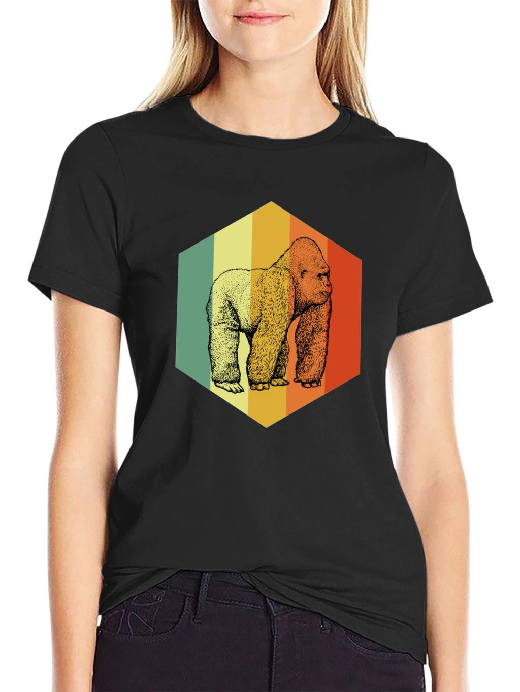 Retro Gorilla Graphic T-Shirt