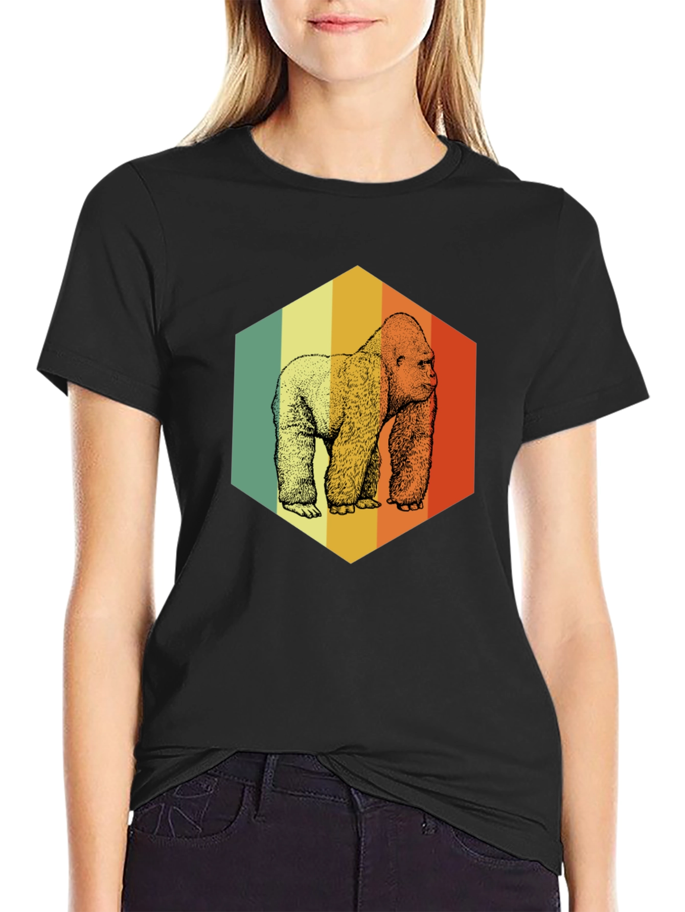 Retro Gorilla Graphic T-Shirt
