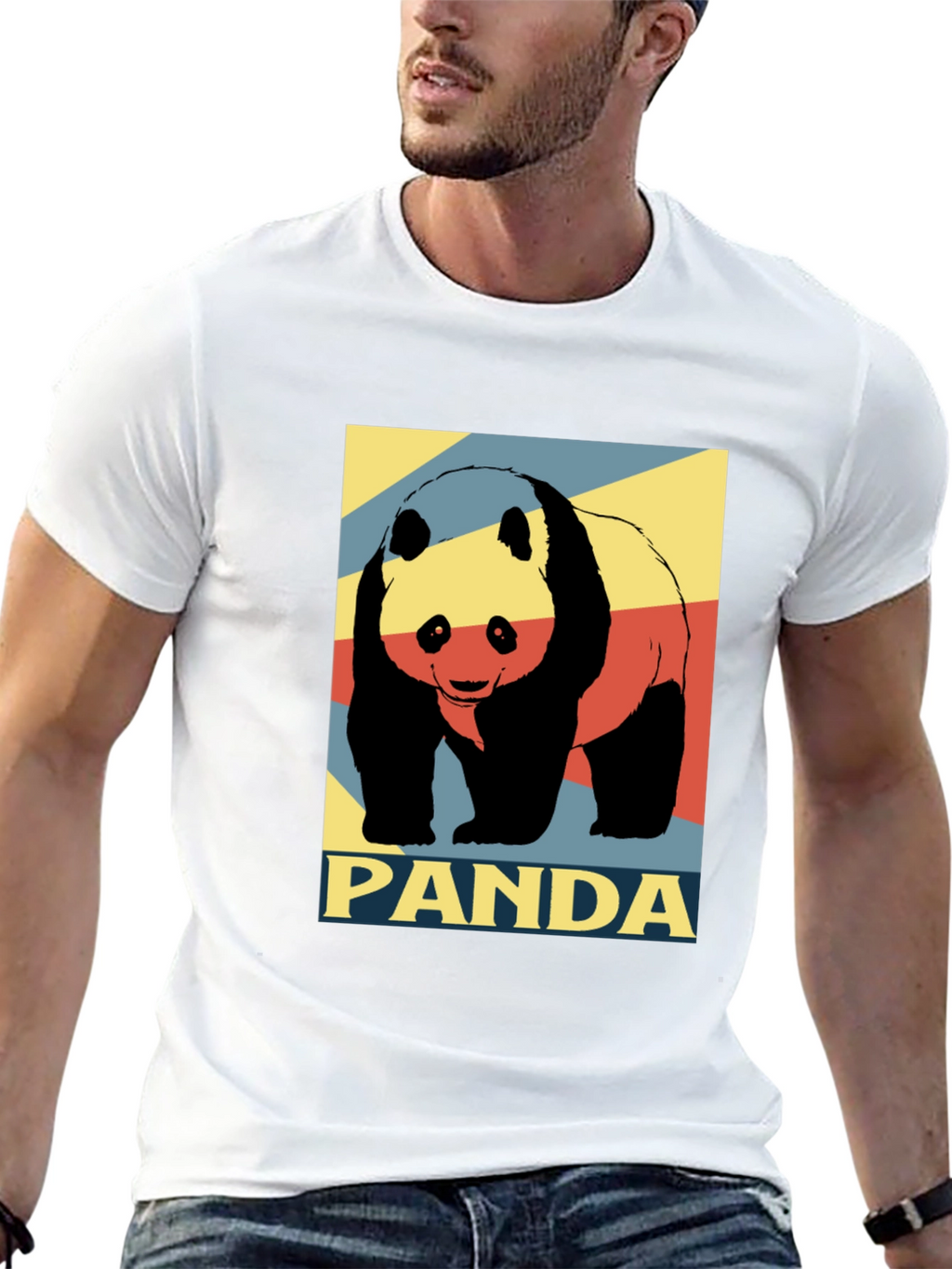 Panda Graphic Tee - Stylish Mens T-Shirt