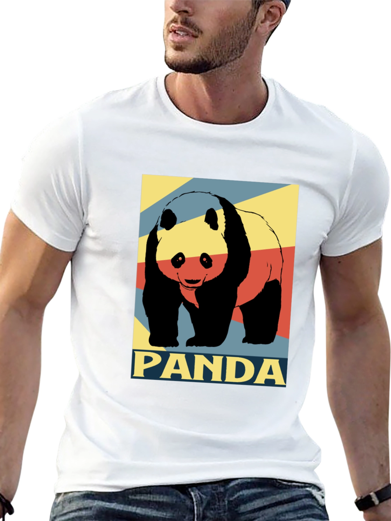 Panda Graphic Tee - Stylish Mens T-Shirt