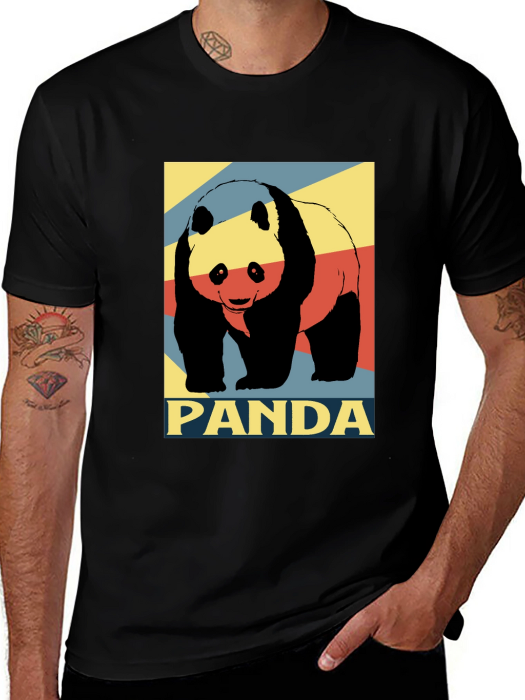Panda Graphic Tee - Stylish Mens T-Shirt