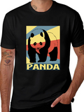 Panda Graphic Tee - Stylish Mens T-Shirt