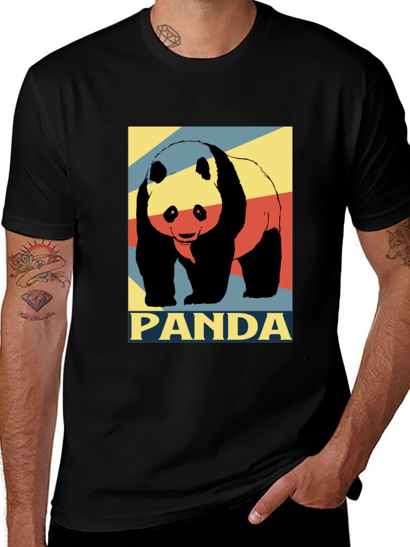 Panda Graphic Tee - Stylish Mens T-Shirt