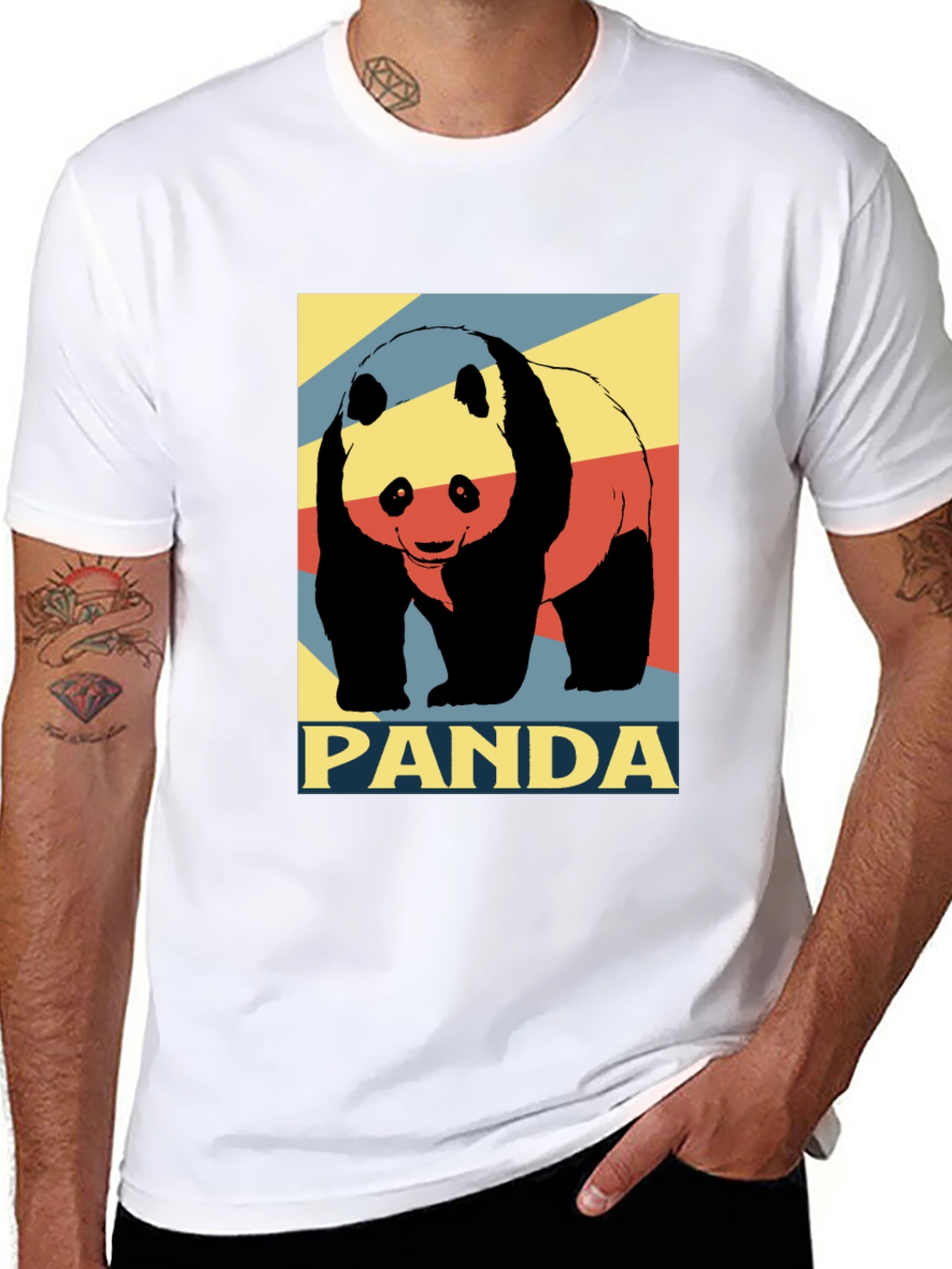 Panda Graphic Tee - Stylish Mens T-Shirt