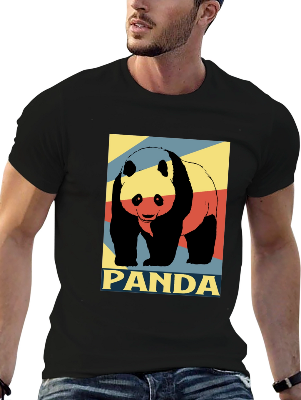 Panda Graphic Tee - Stylish Mens T-Shirt