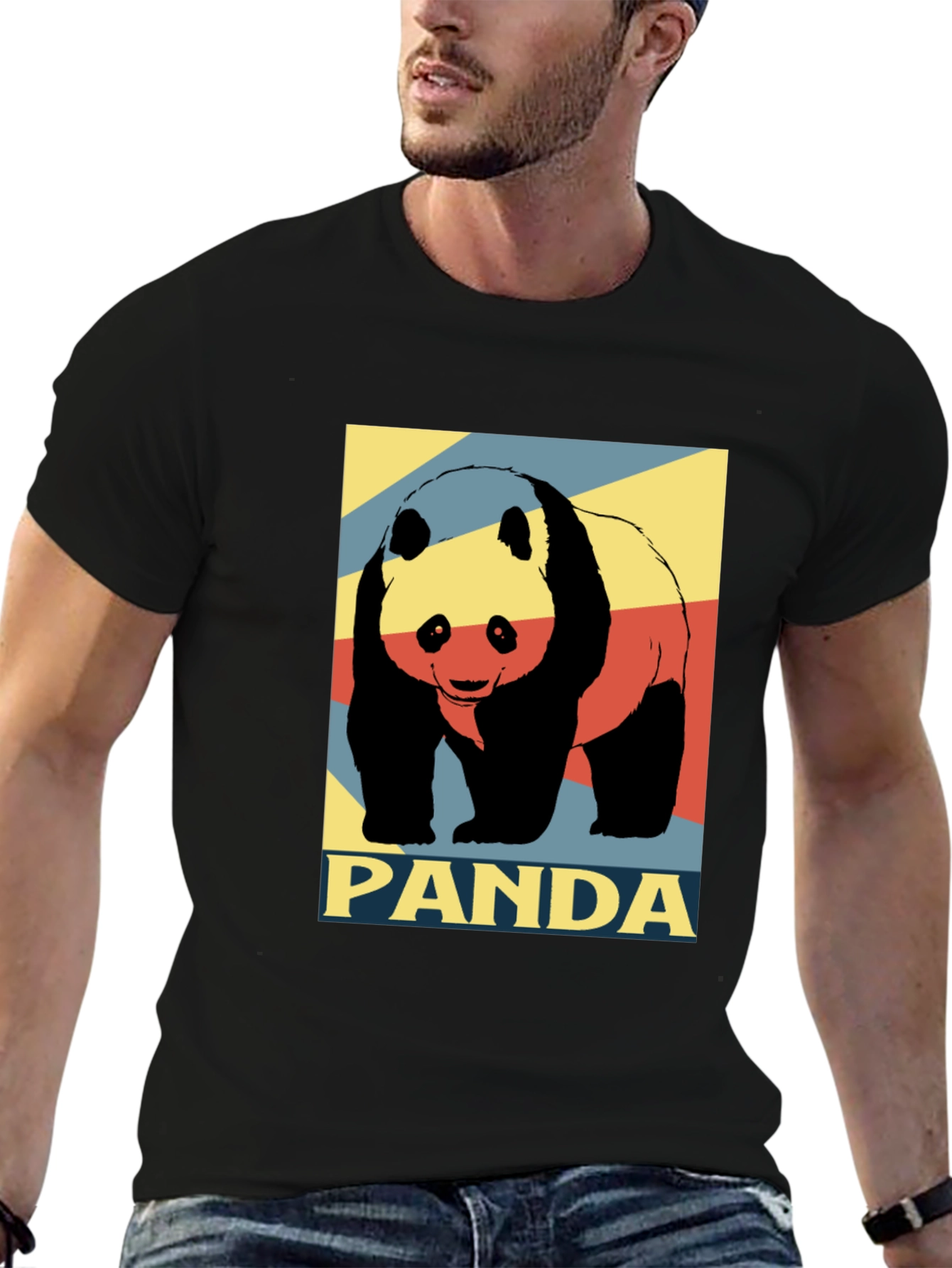 Panda Graphic Tee - Stylish Mens T-Shirt
