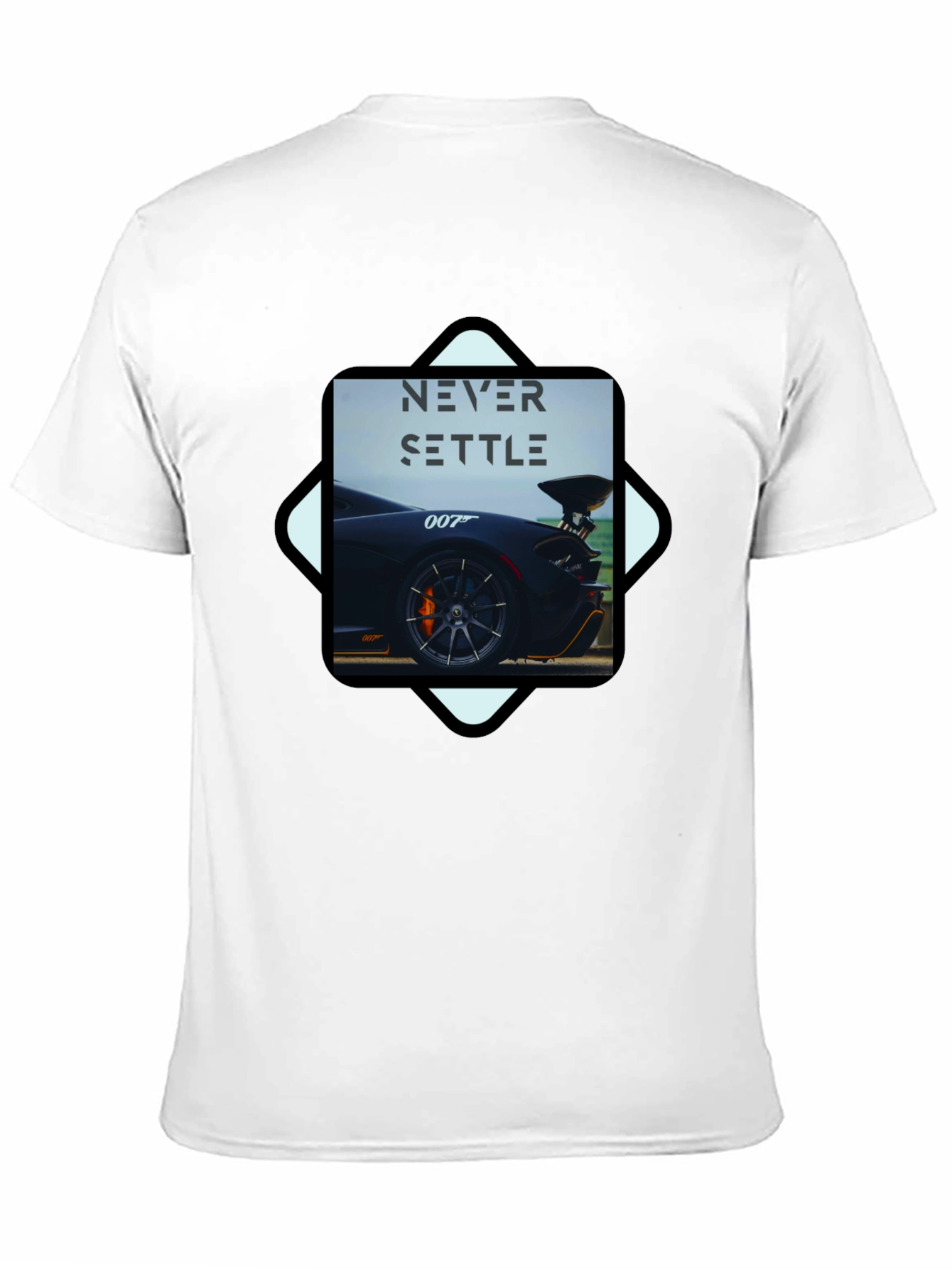 Never Settle Car T-Shirt