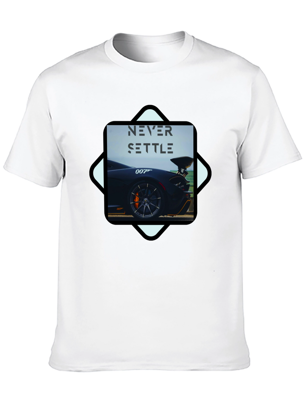 Never Settle Car T-Shirt