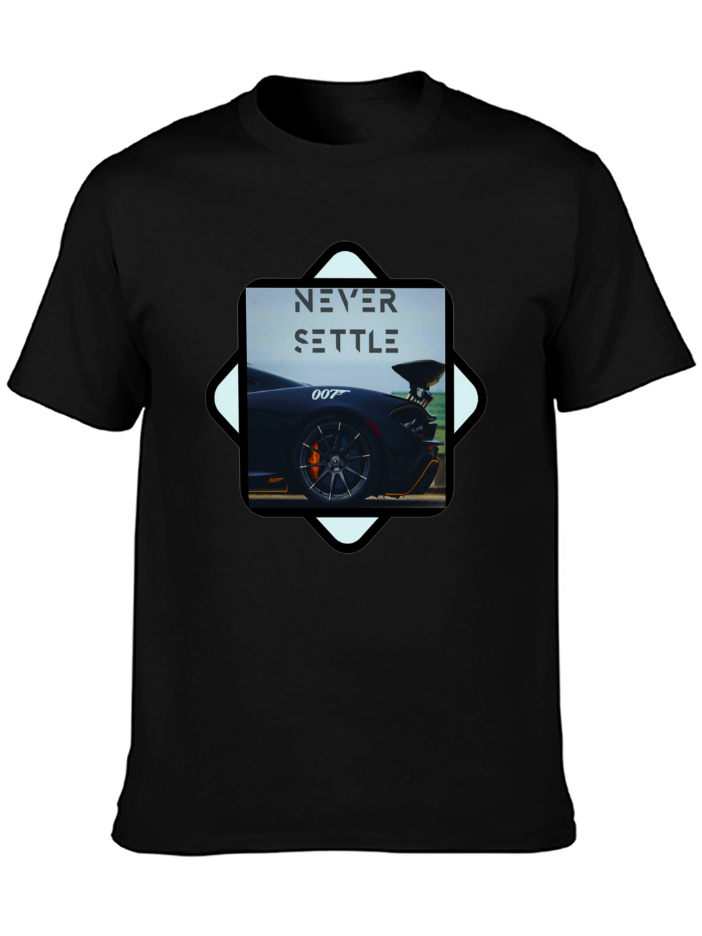 Never Settle Car T-Shirt