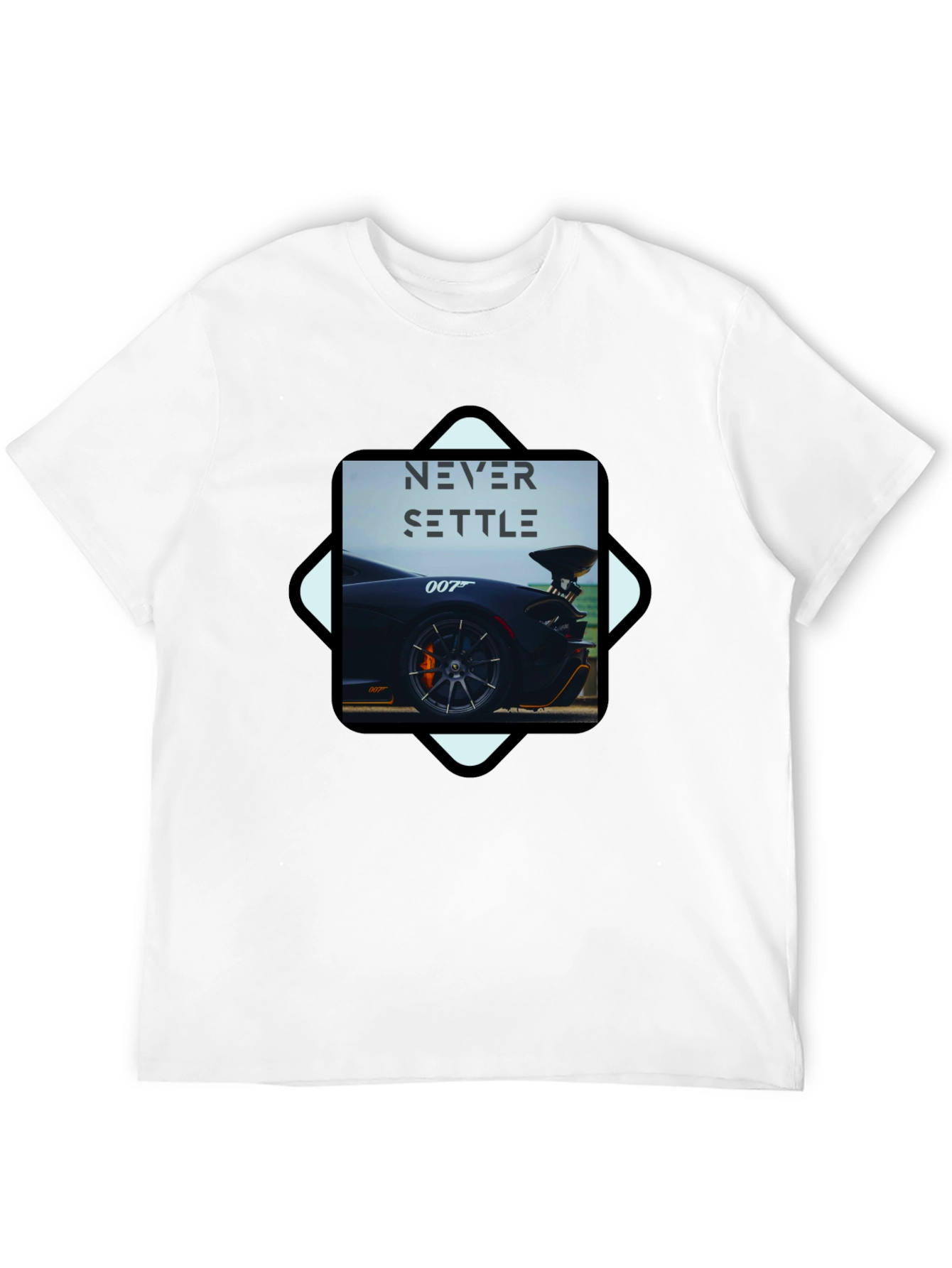 Never Settle Car T-Shirt