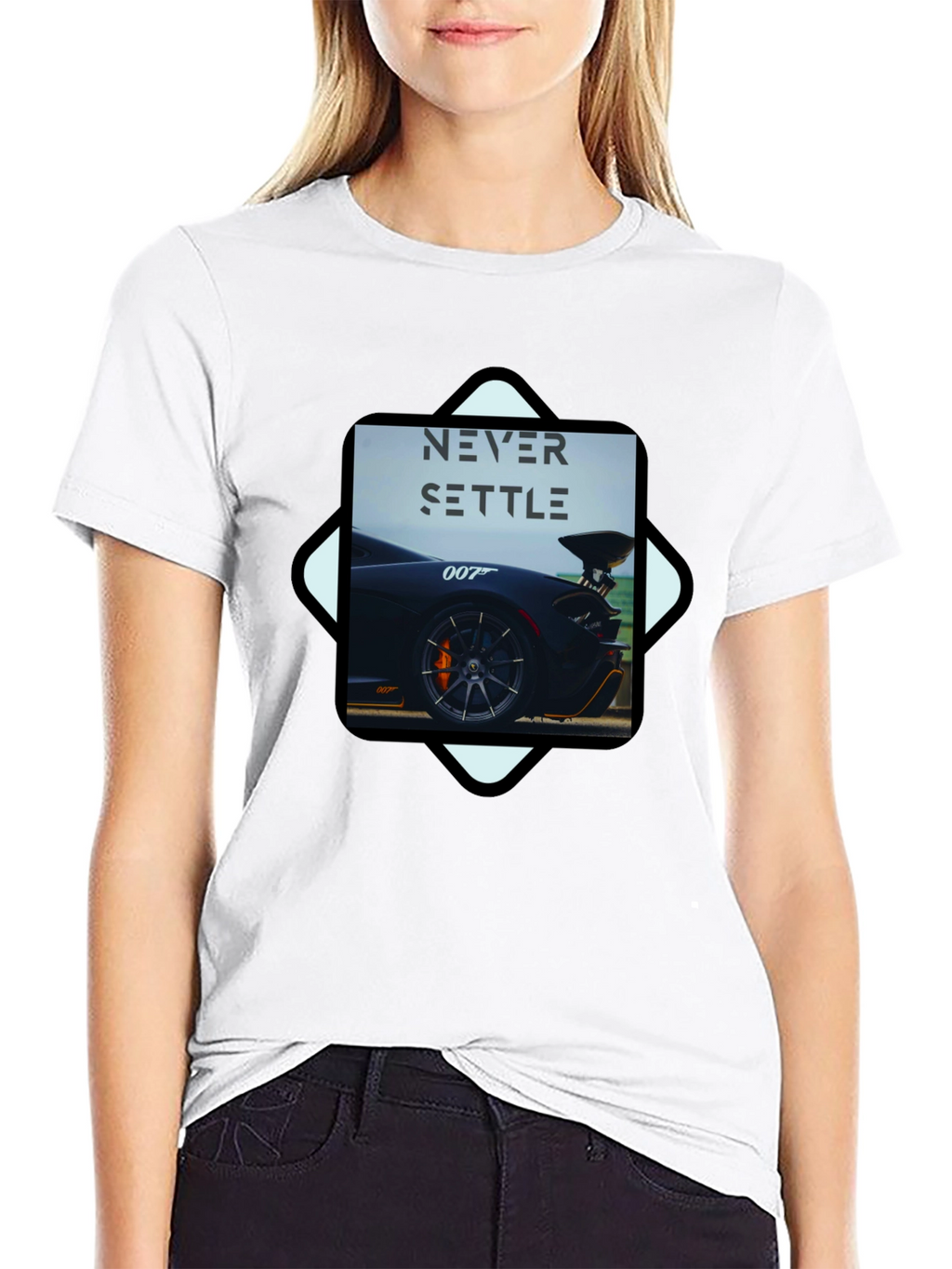 Never Settle Car T-Shirt