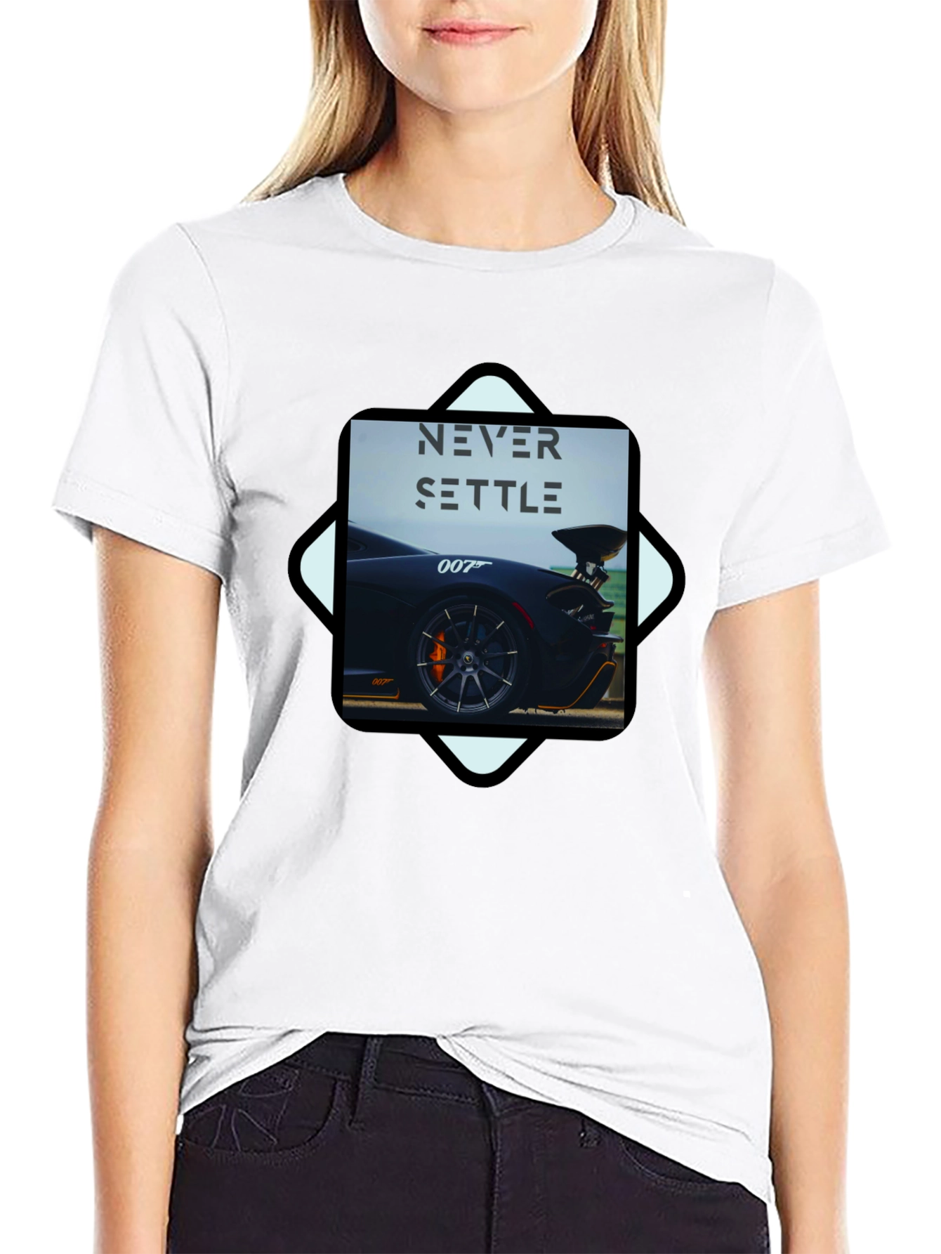 Never Settle Car T-Shirt