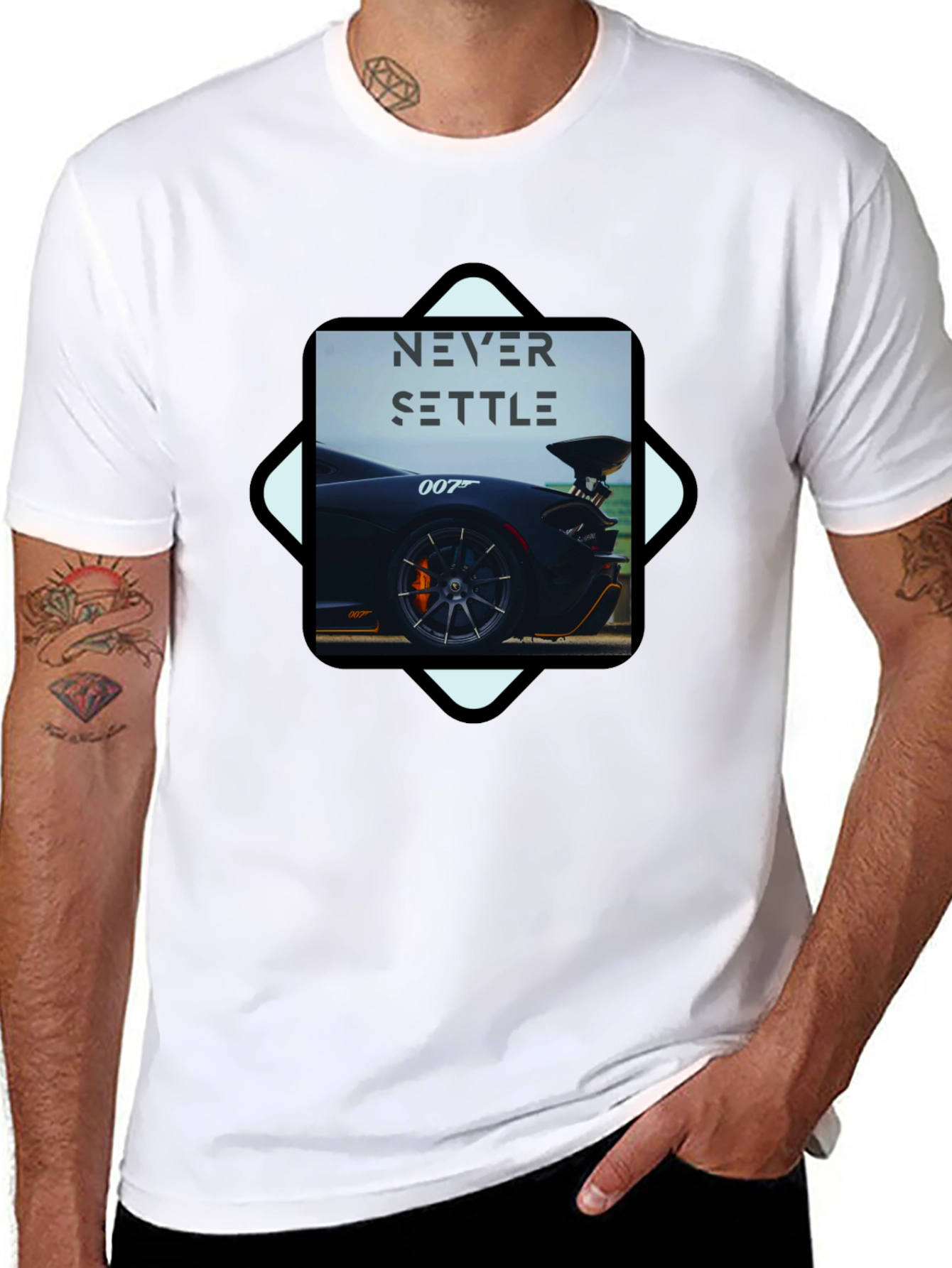 Never Settle Car T-Shirt