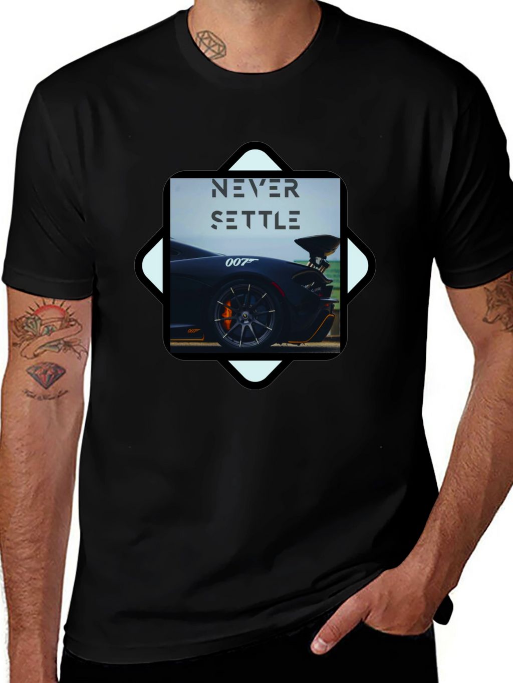 Never Settle Car T-Shirt