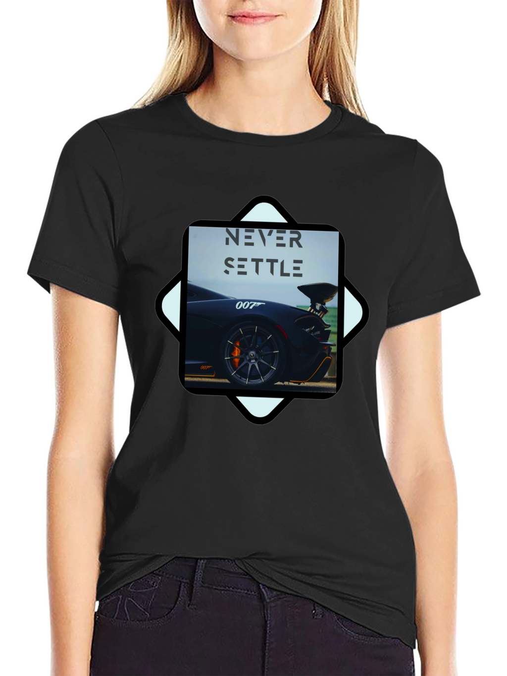 Never Settle Car T-Shirt