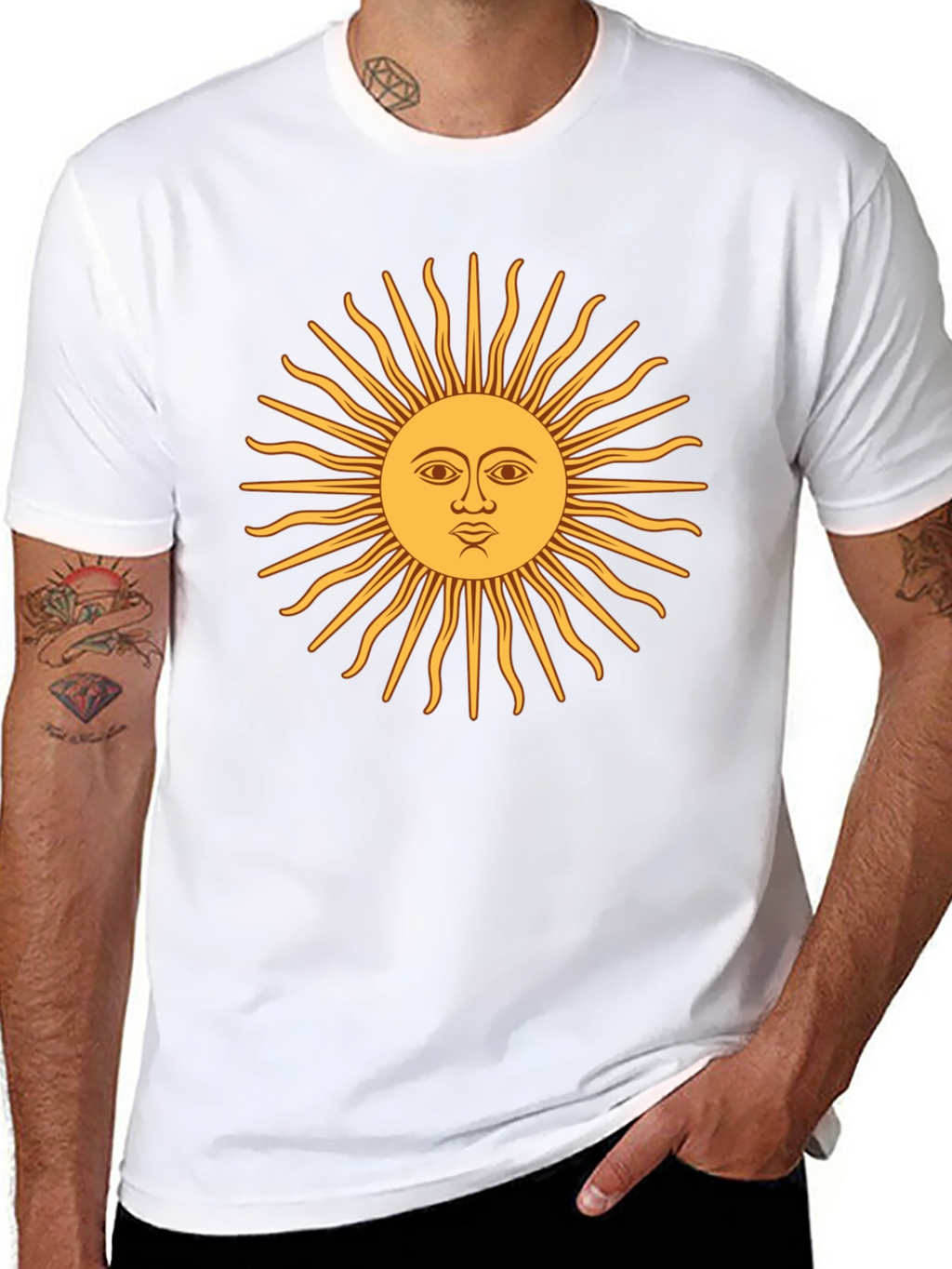 Sun of May Argentina T-Shirt - Black