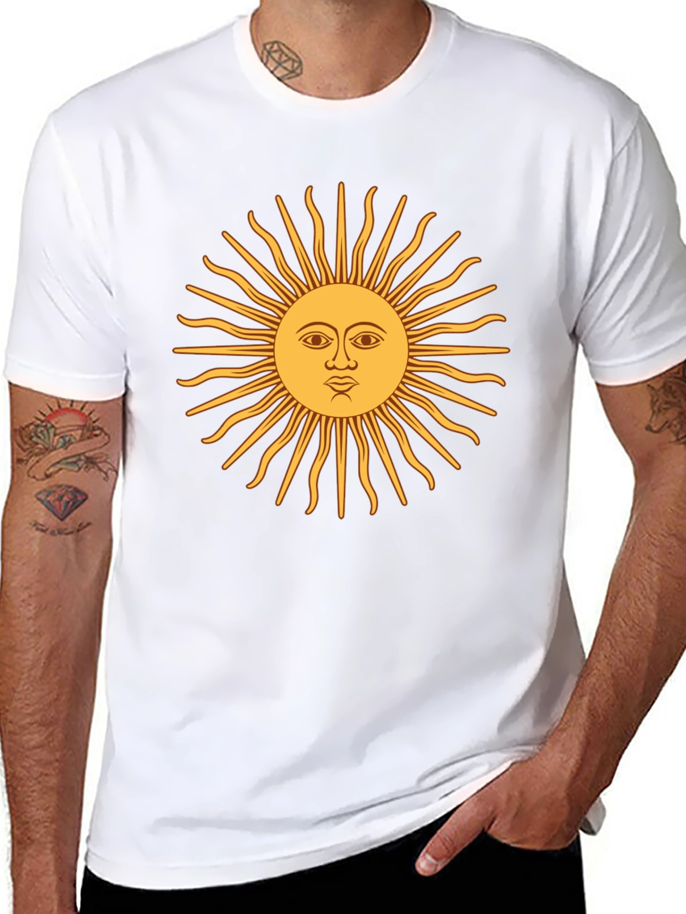 Sun of May Argentina T-Shirt - Black
