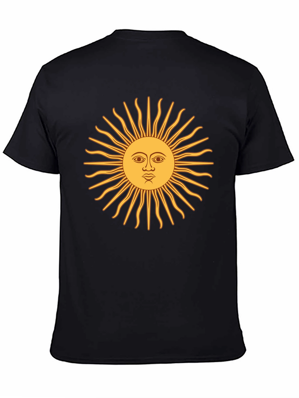 Sun of May Argentina T-Shirt - Black