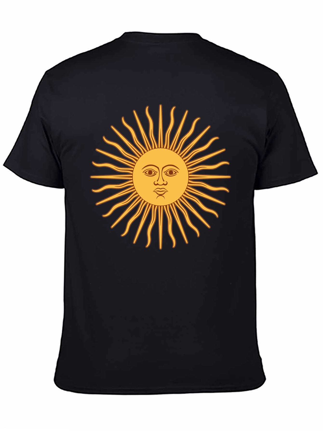 Sun of May Argentina T-Shirt - Black